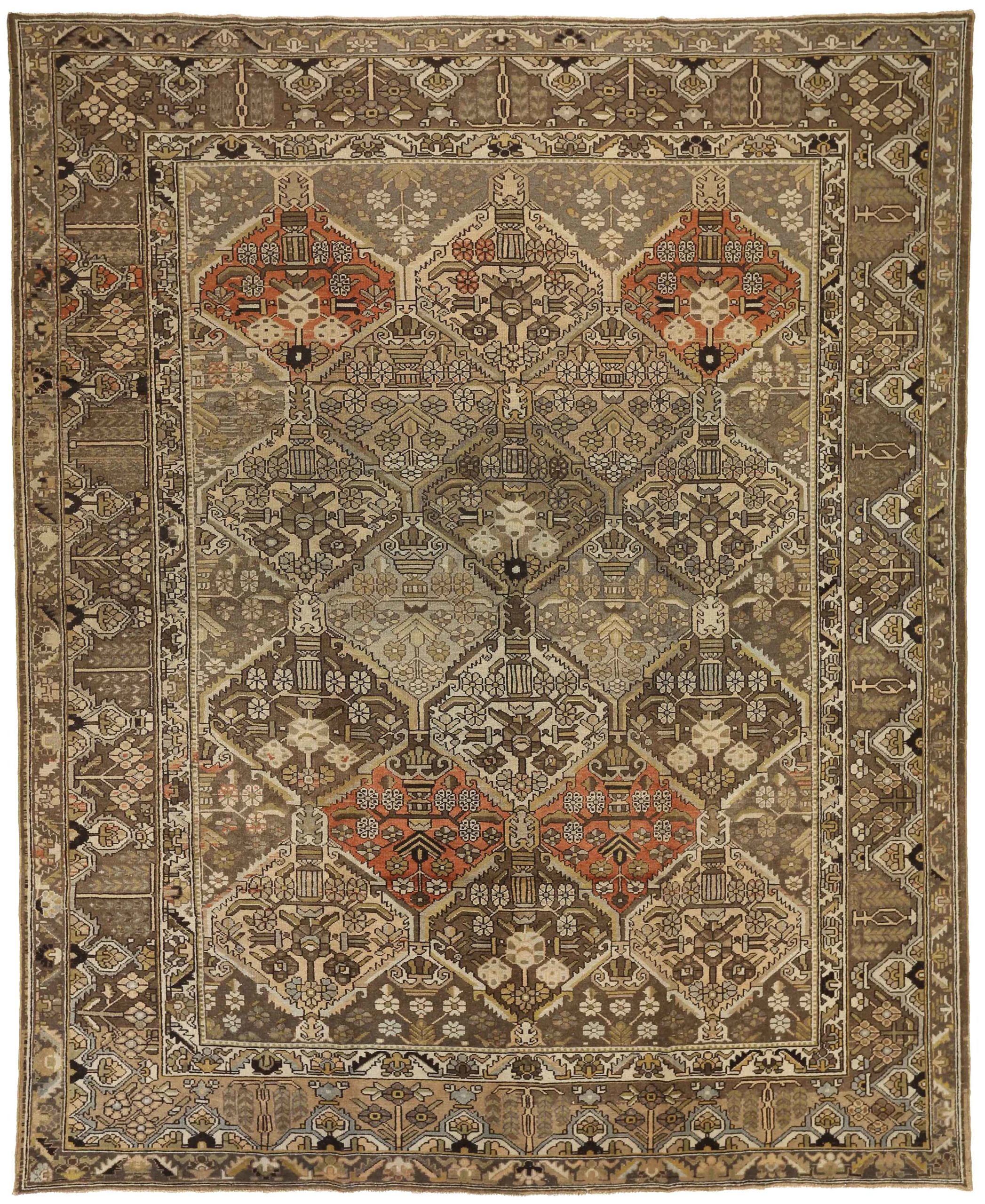 Thumbnail 5 for Antique Persian Bakhtiar Transitional Rug 15460