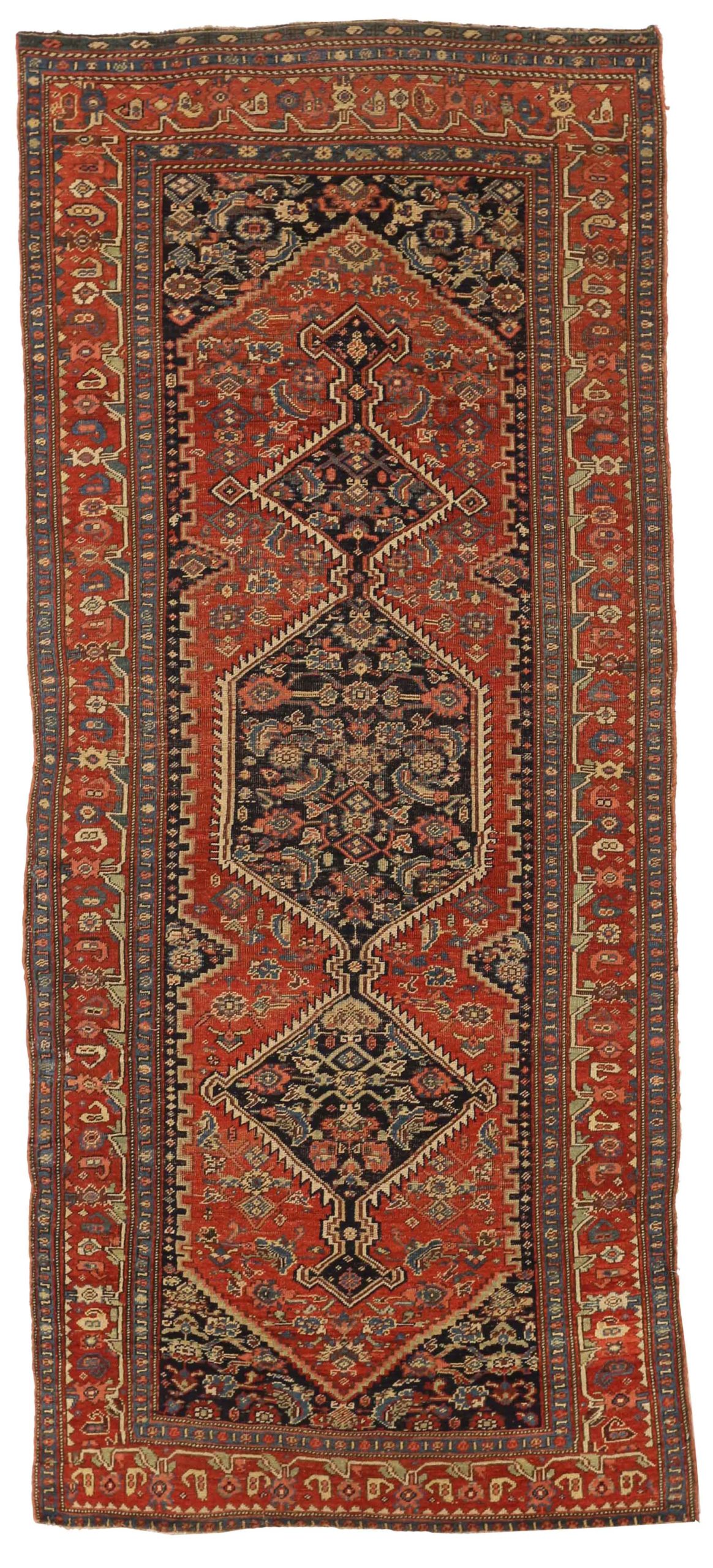 Thumbnail 14 for Antique Persian Bijar Traditional Rug 15674