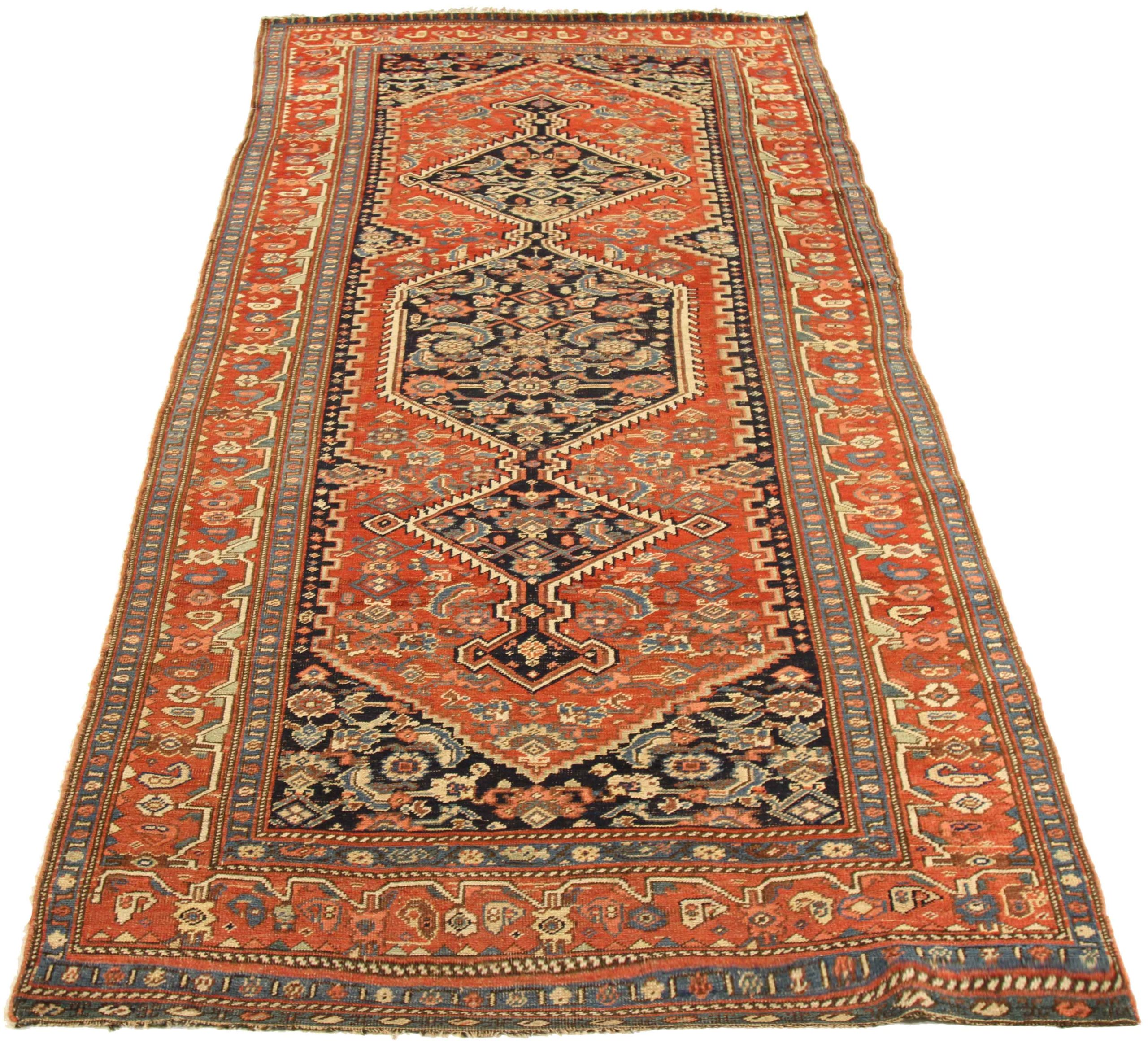 Thumbnail 4 for Antique Persian Bijar Traditional Rug 15674