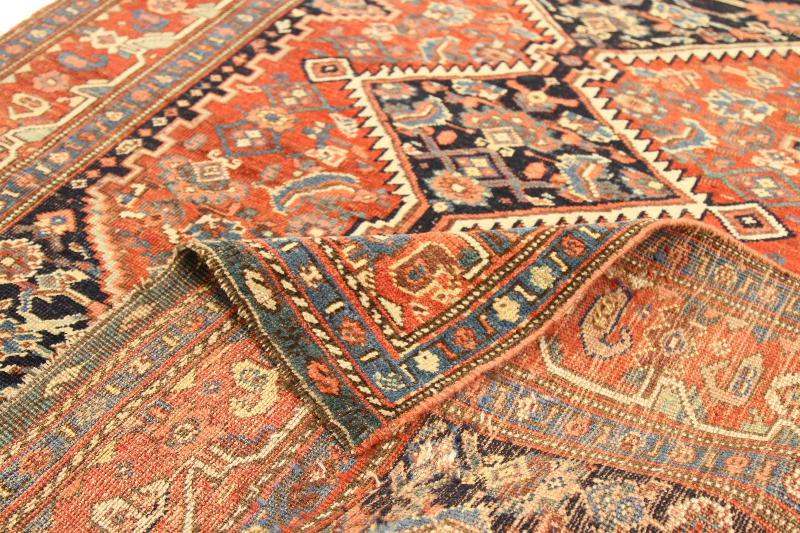 Thumbnail 6 for Antique Persian Bijar Traditional Rug 15674