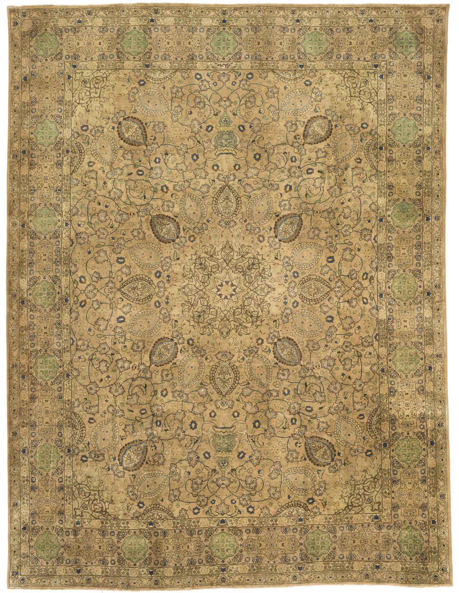 Thumbnail 11 for Antique Persian Tabriz Transitional Rug 16073