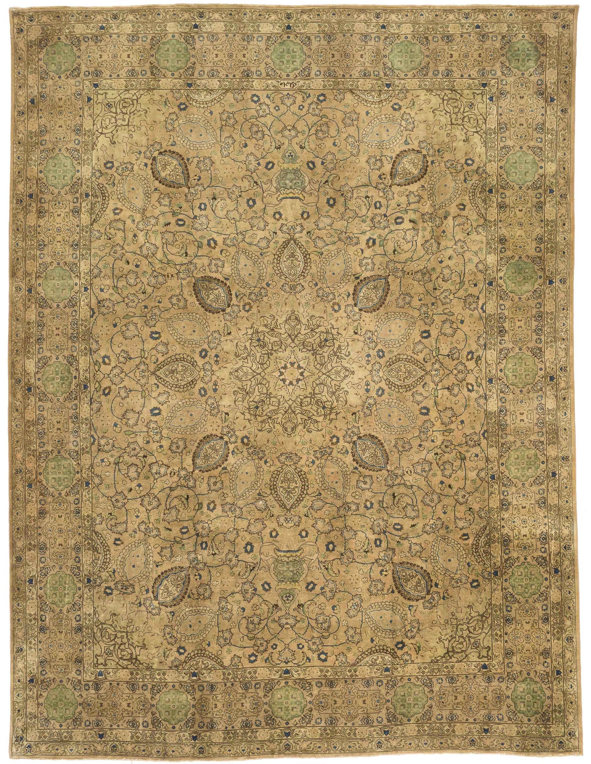 Thumbnail 5 for Antique Persian Tabriz Transitional Rug 16073