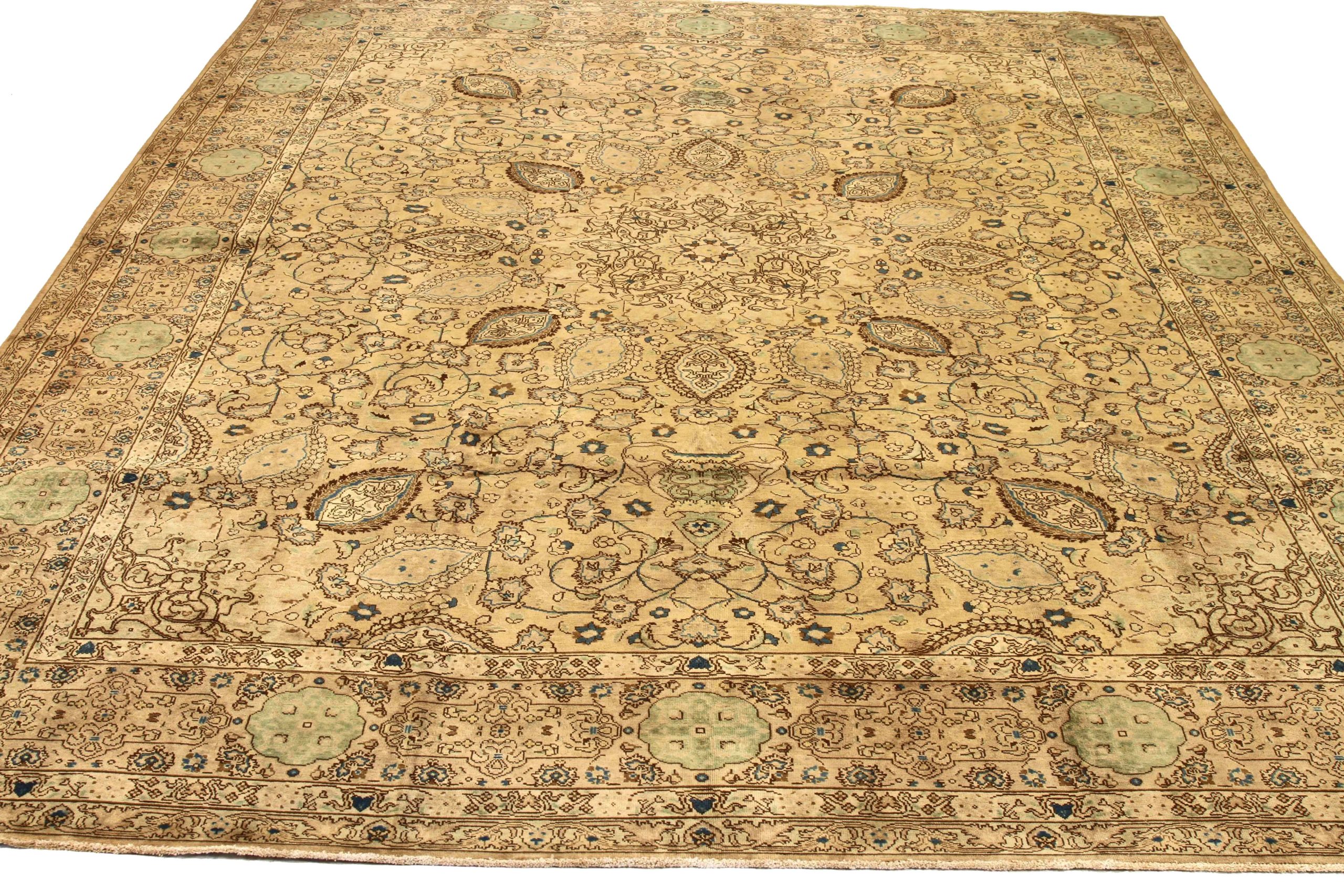 Thumbnail 7 for Antique Persian Tabriz Transitional Rug 16073