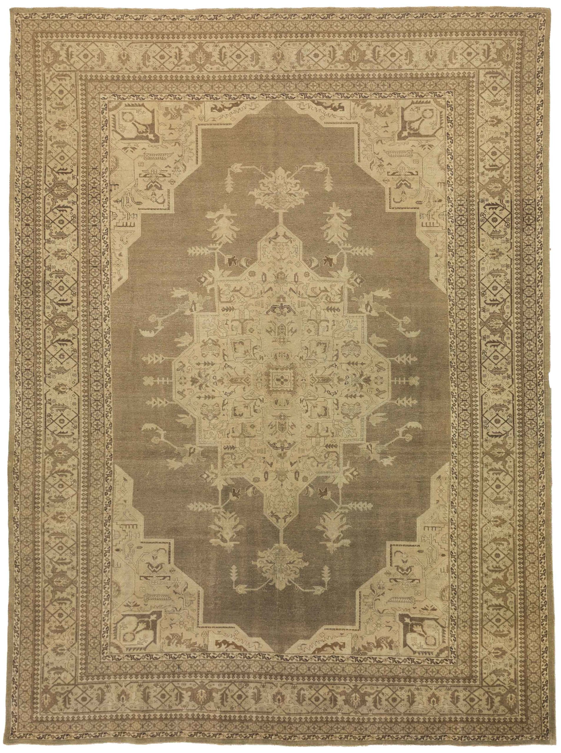 Thumbnail 3 for Antique Persian Tabriz Transitional Rug 16124