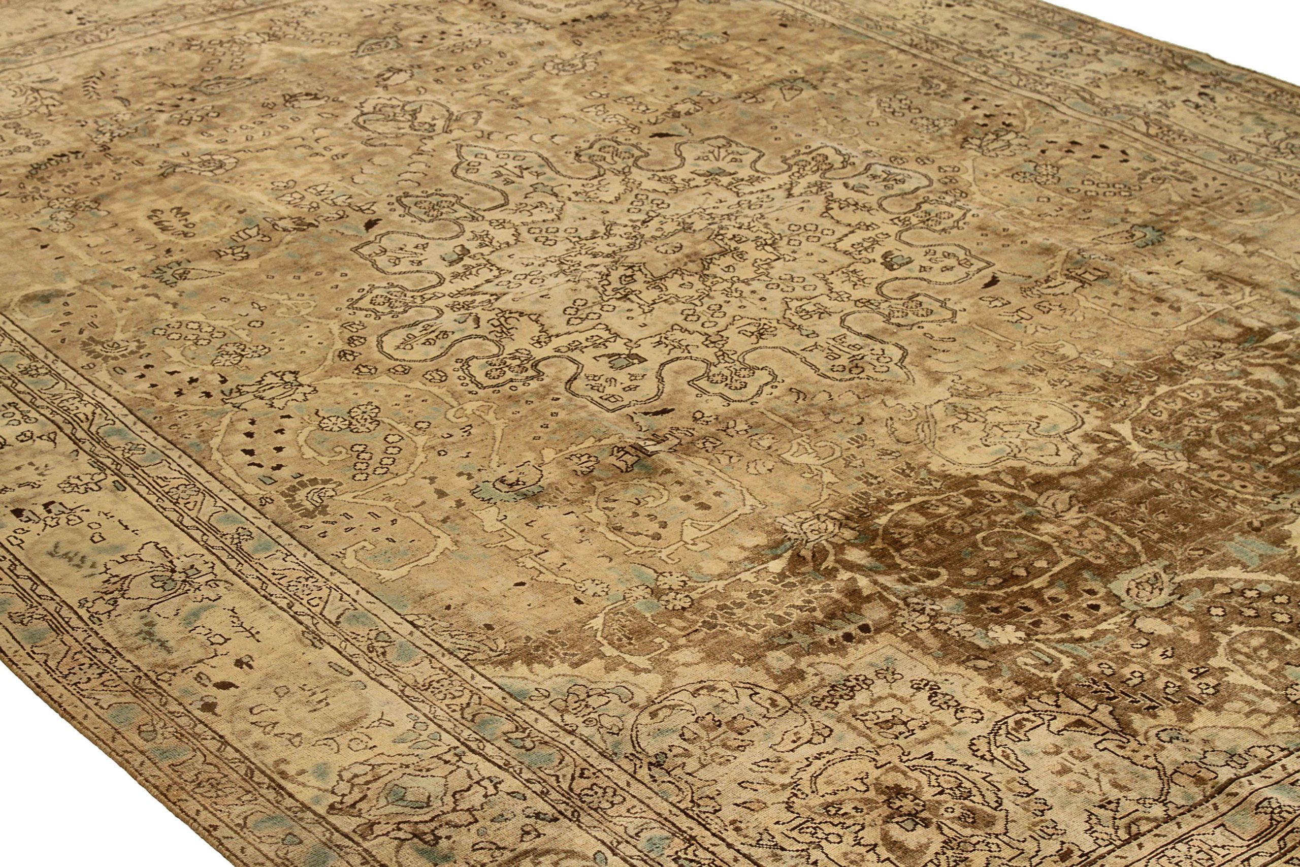 Thumbnail 12 for Antique Persian Tabriz Transitional Rug 16155