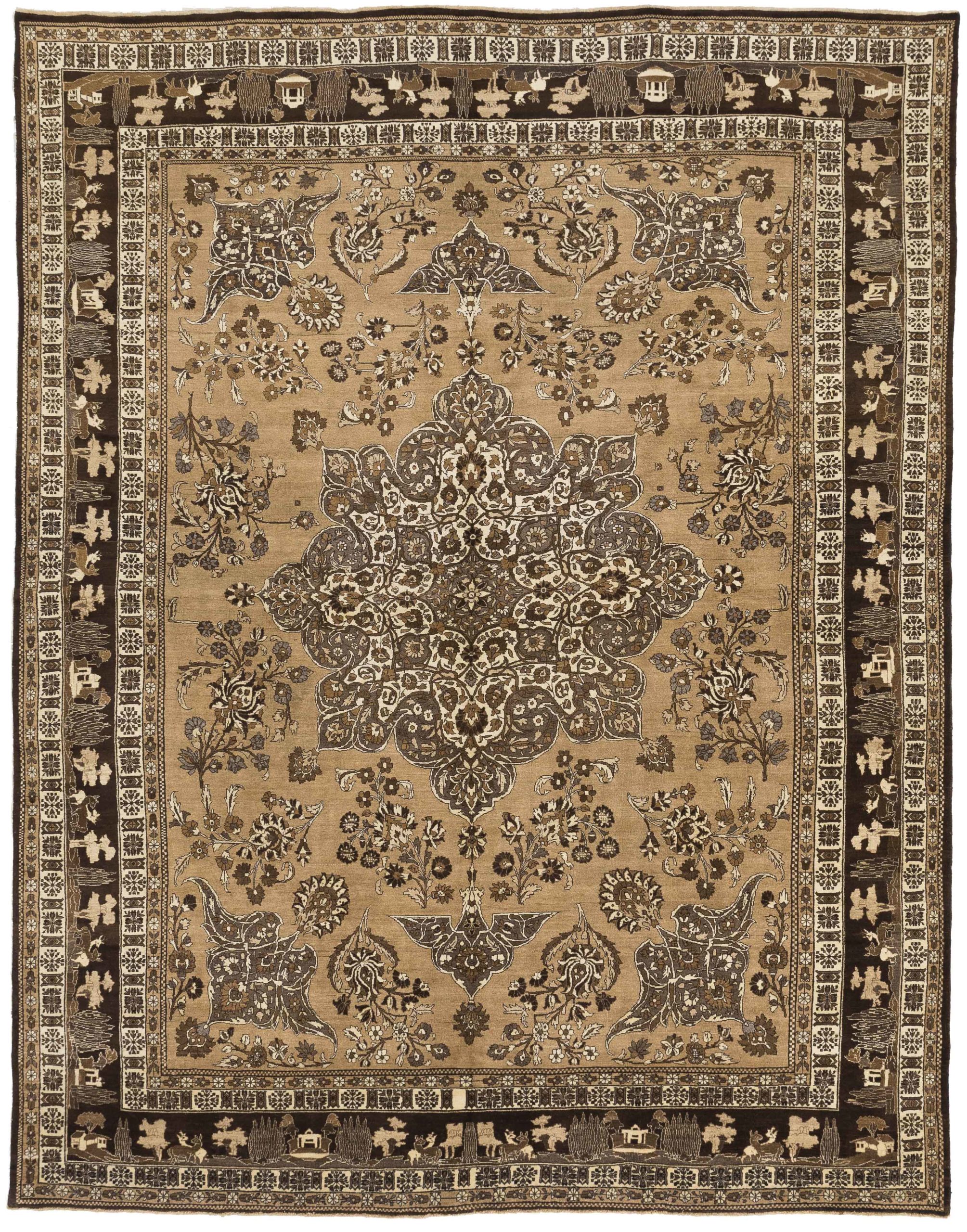 Thumbnail 3 for Antique Persian Semnan Traditional Rug 16201