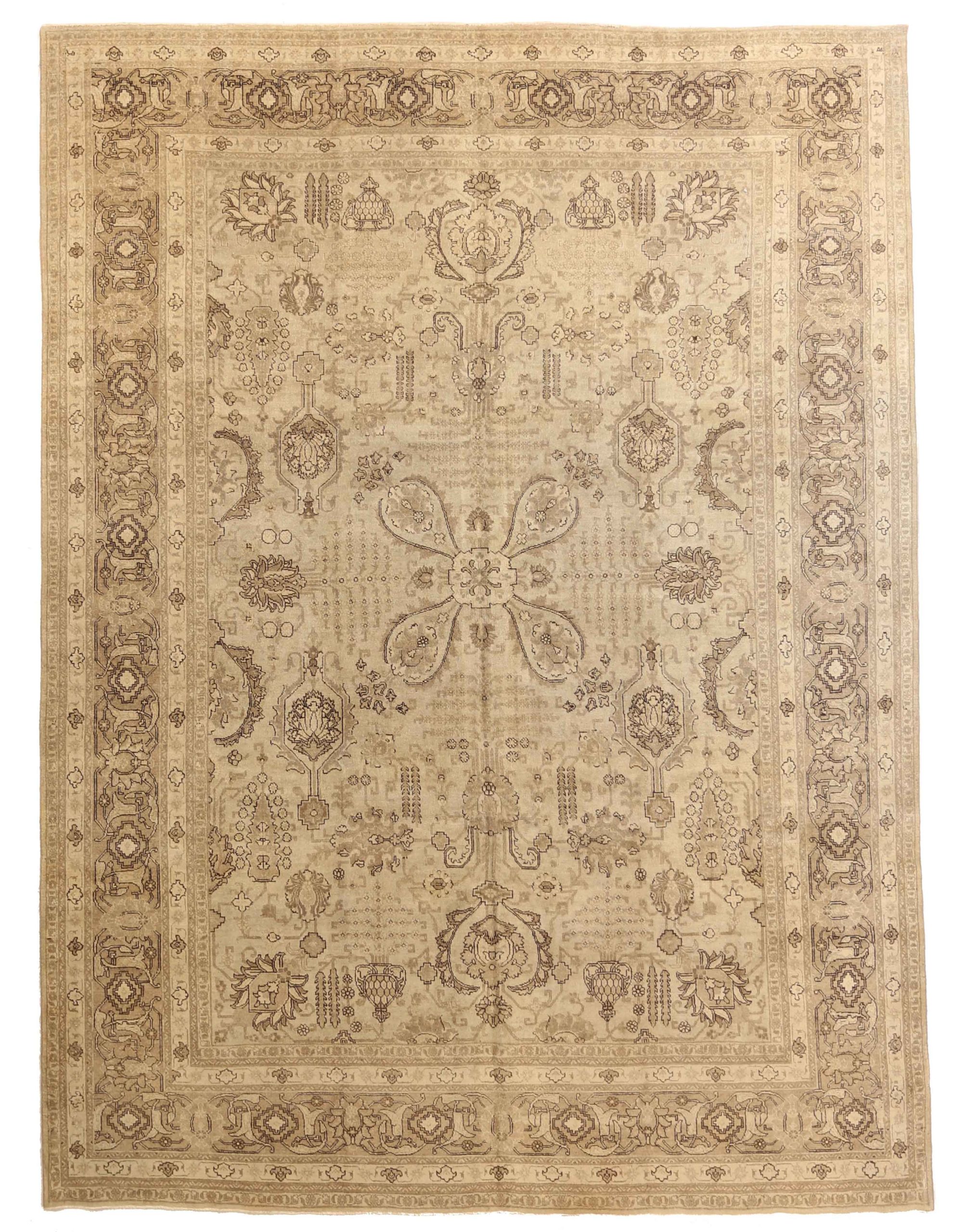 Thumbnail 5 for Antique Persian Tabriz Transitional Rug 16296