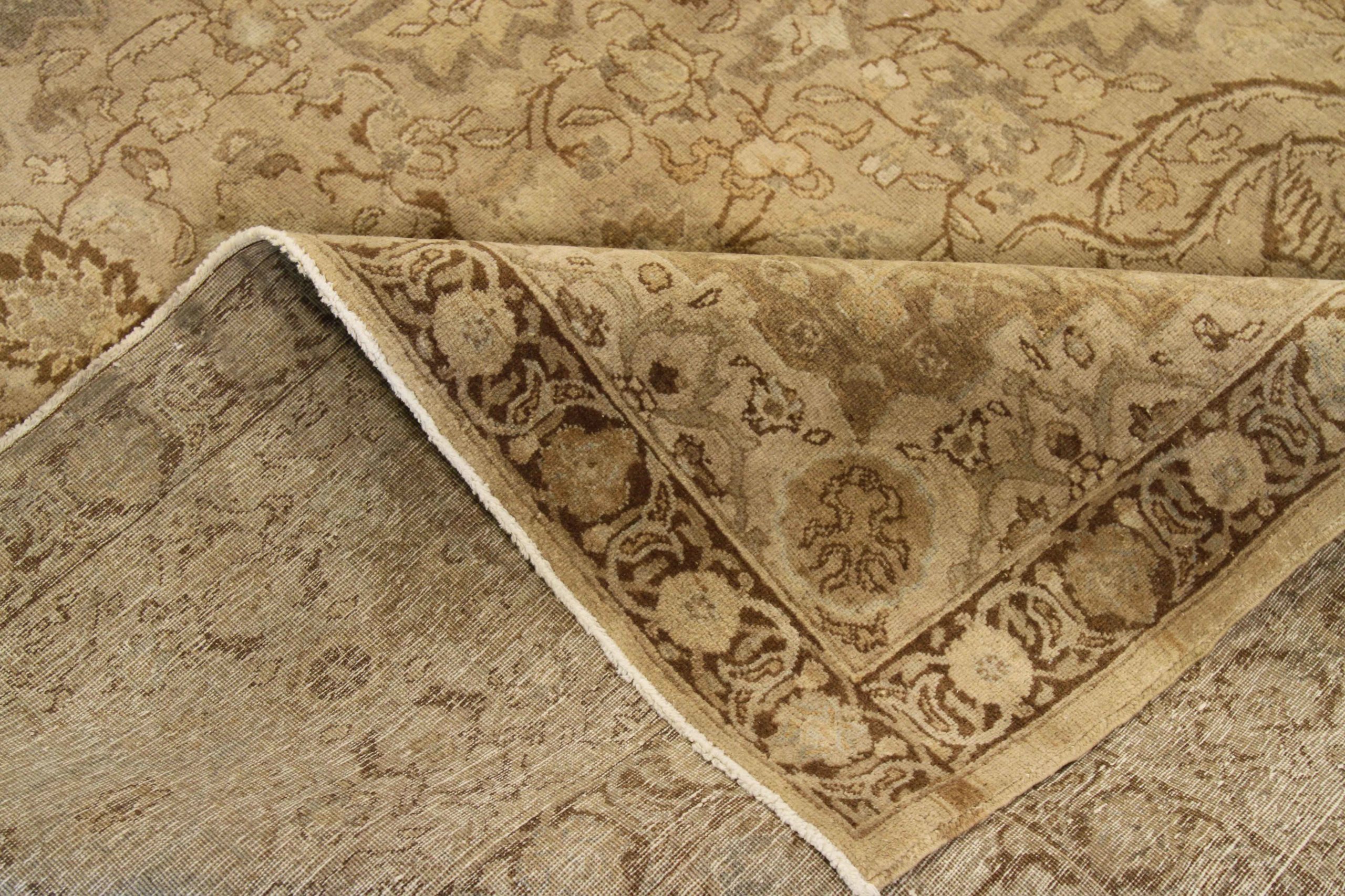 Thumbnail 3 for Antique Persian Tabriz Transitional Rug 16325