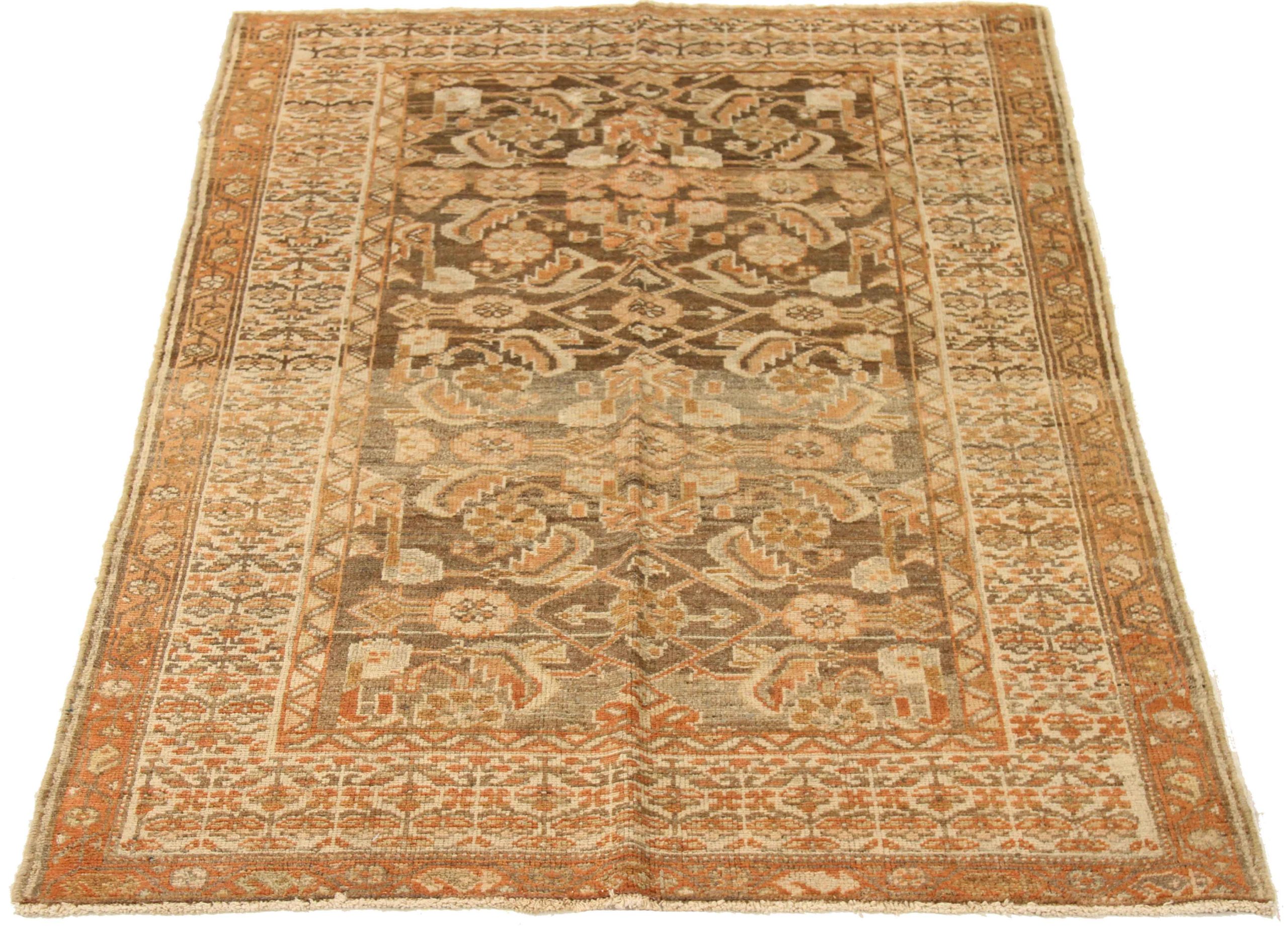 Thumbnail 8 for Antique Persian Malayer Transitional Rug 16344