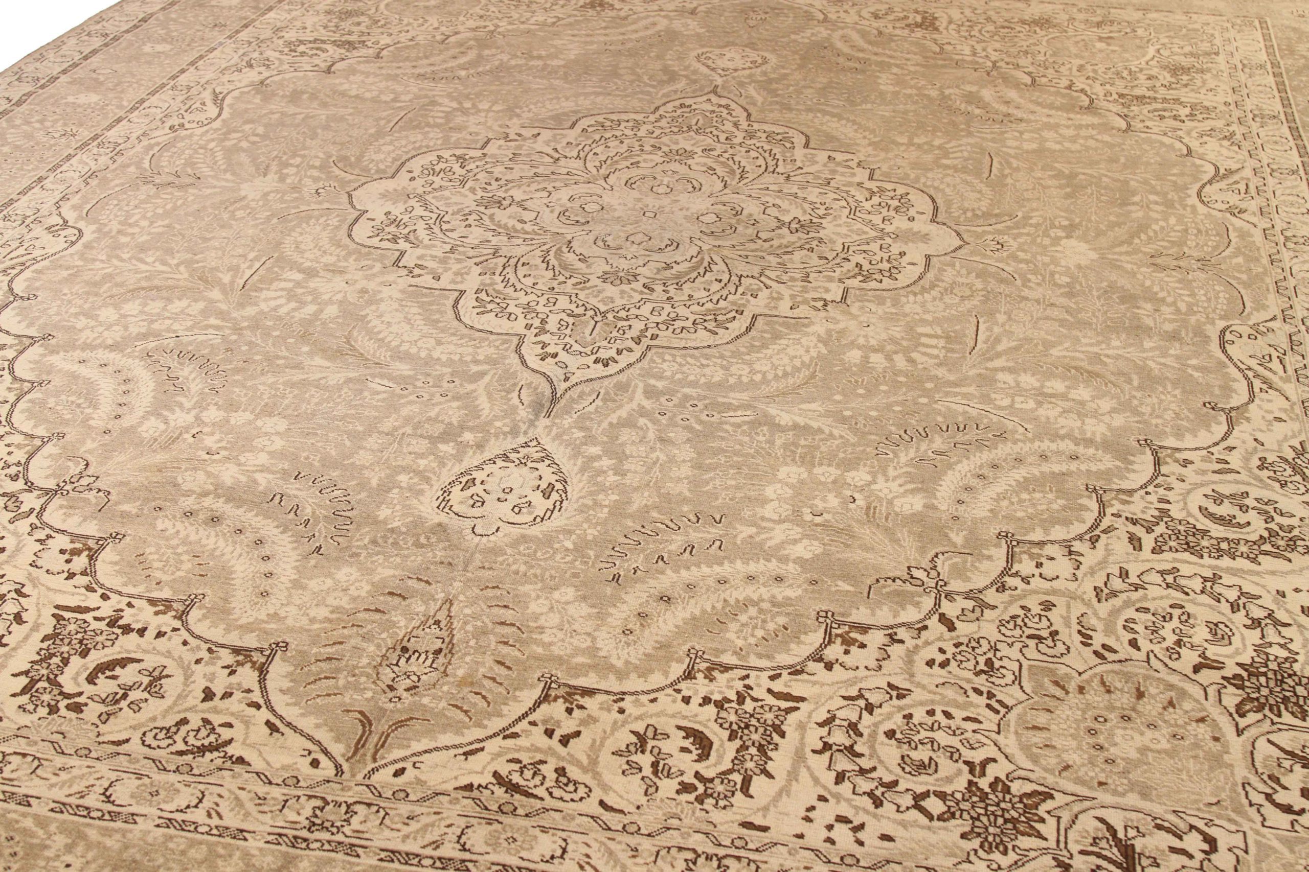 Thumbnail 13 for Antique Persian Tabriz Transitional Rug 16363