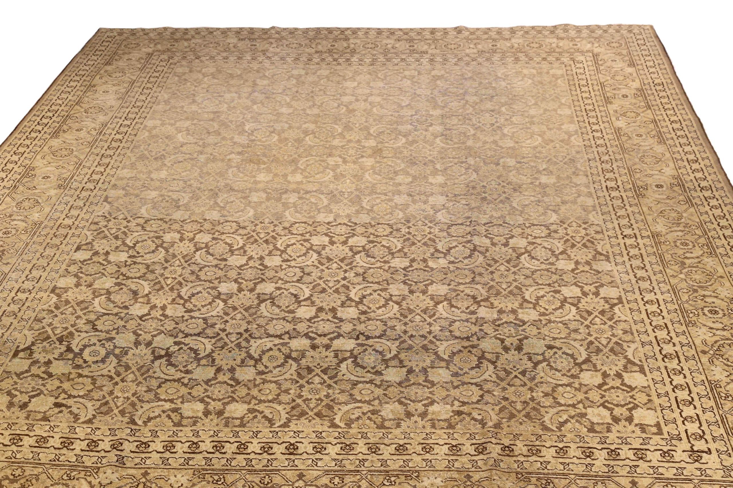 Thumbnail 6 for Antique Persian Tabriz Transitional Rug 16384