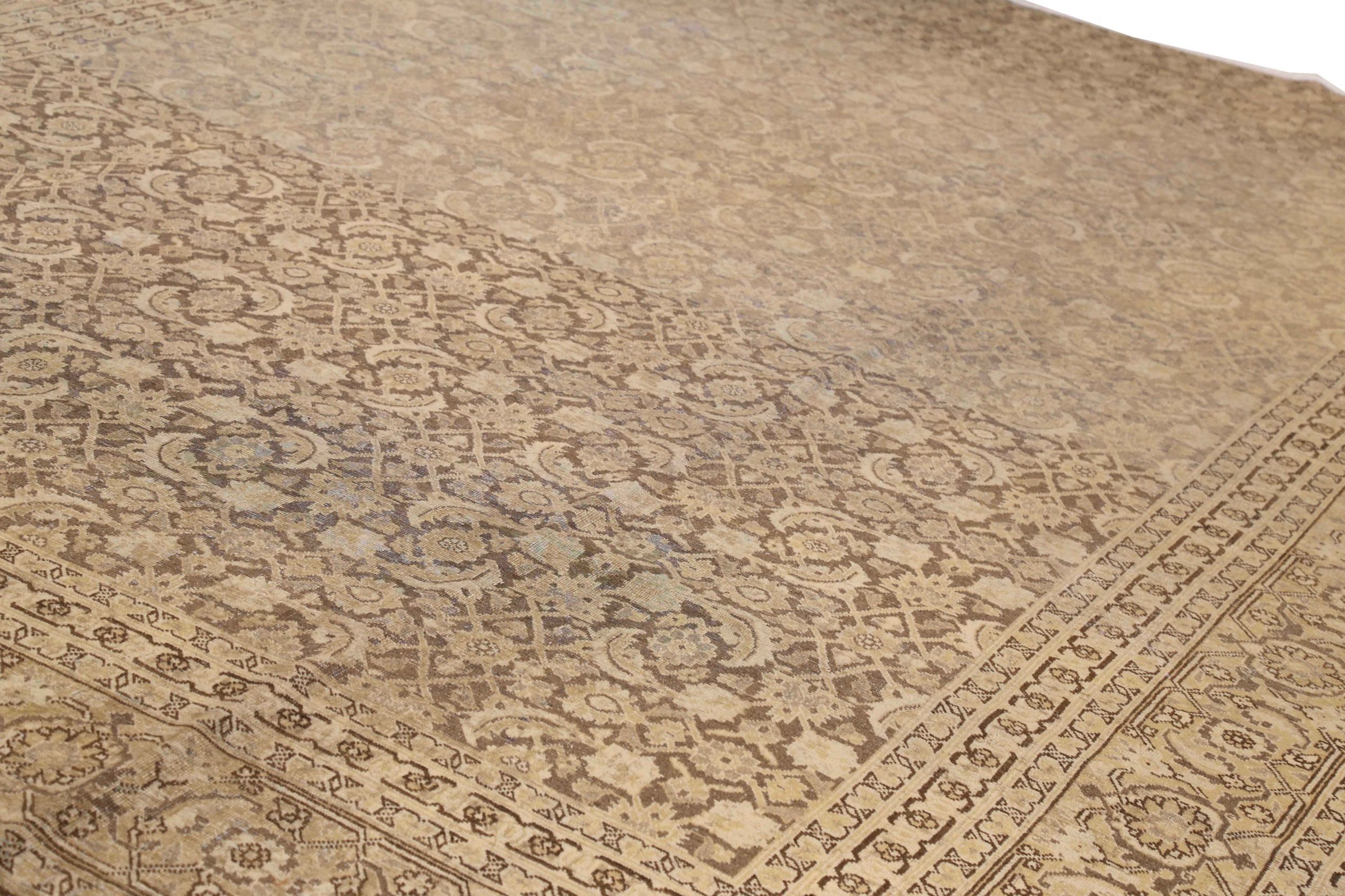 Thumbnail 14 for Antique Persian Tabriz Transitional Rug 16384