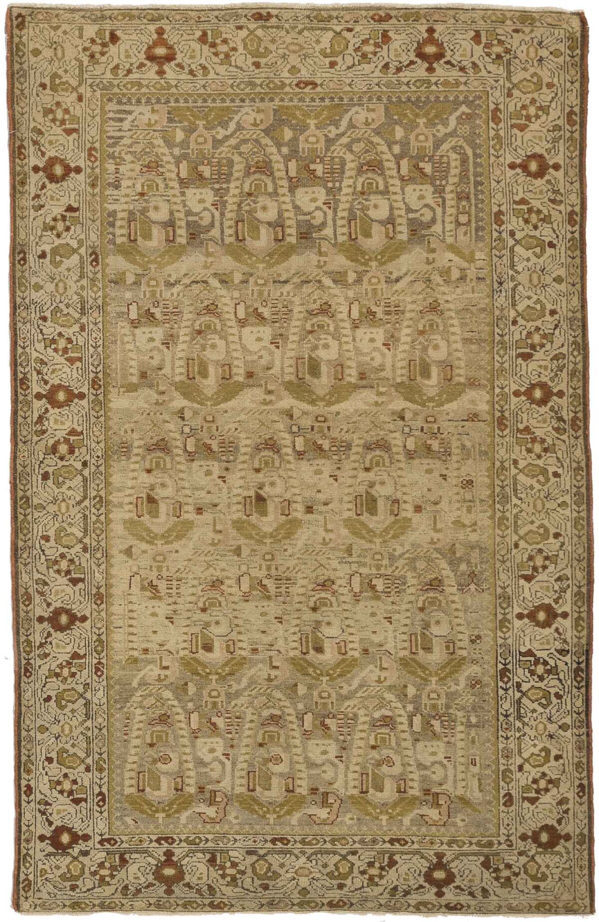 Thumbnail 8 for Antique Persian Malayer Transitional Rug 51848