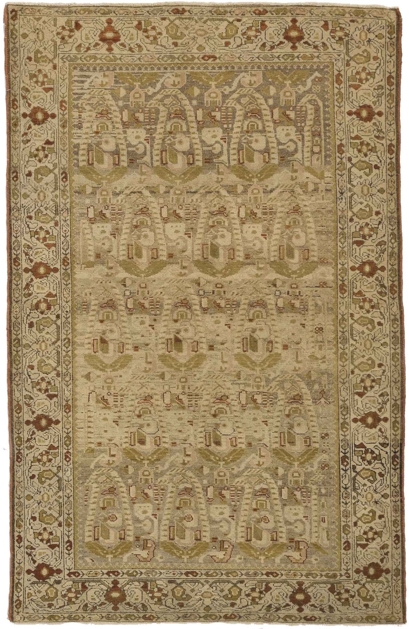 Thumbnail 6 for Antique Persian Malayer Transitional Rug 51848