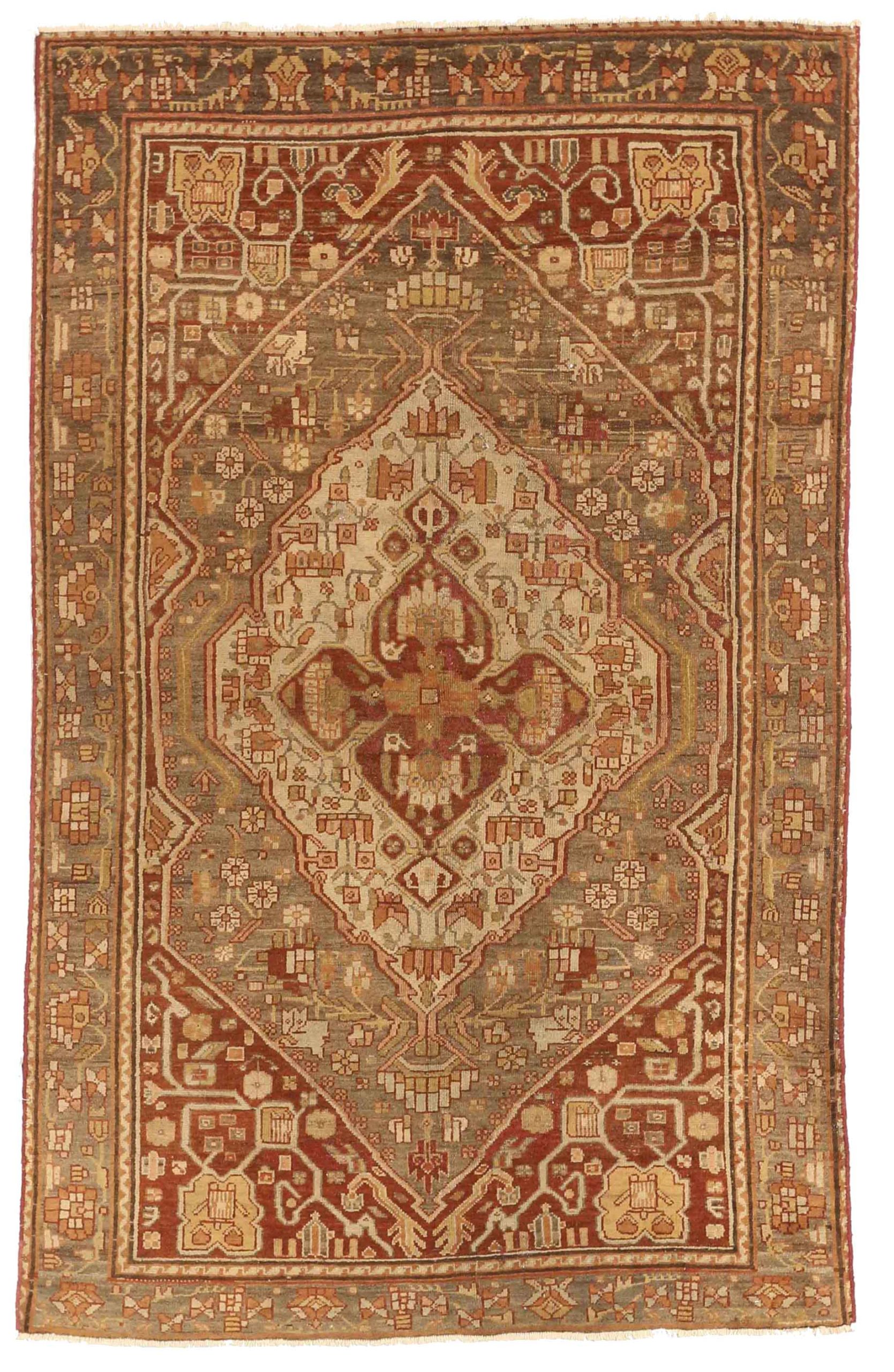Thumbnail 8 for Antique Persian Malayer Transitional Rug 51852