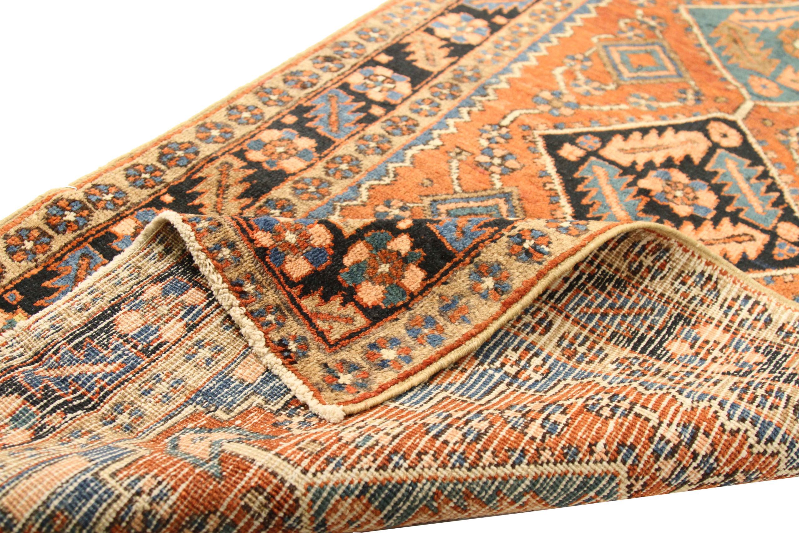 Thumbnail 6 for Antique Persian Heriz Transitional Rug 51858