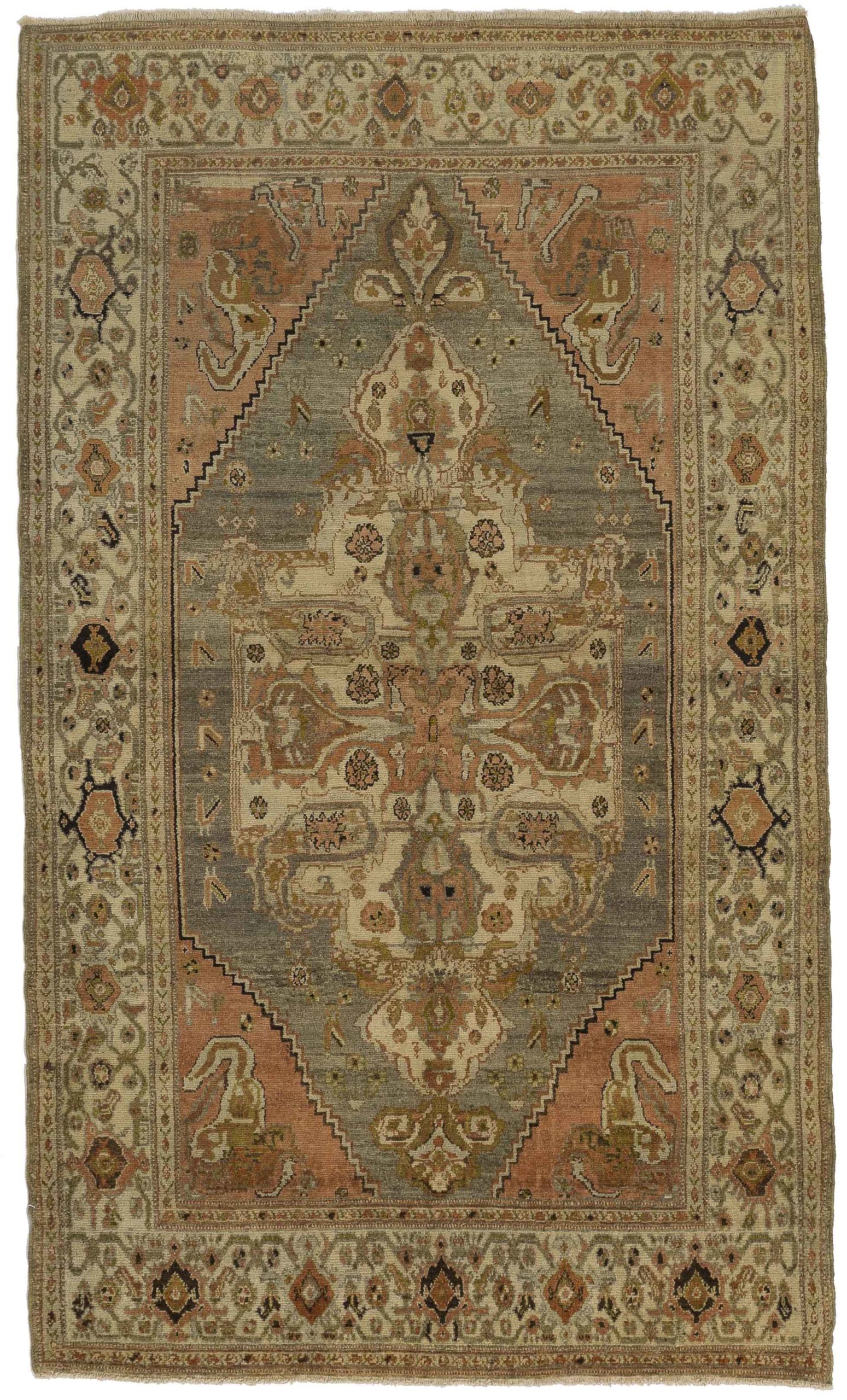 Thumbnail 3 for Antique Persian Malayer Traditional Rug 51861