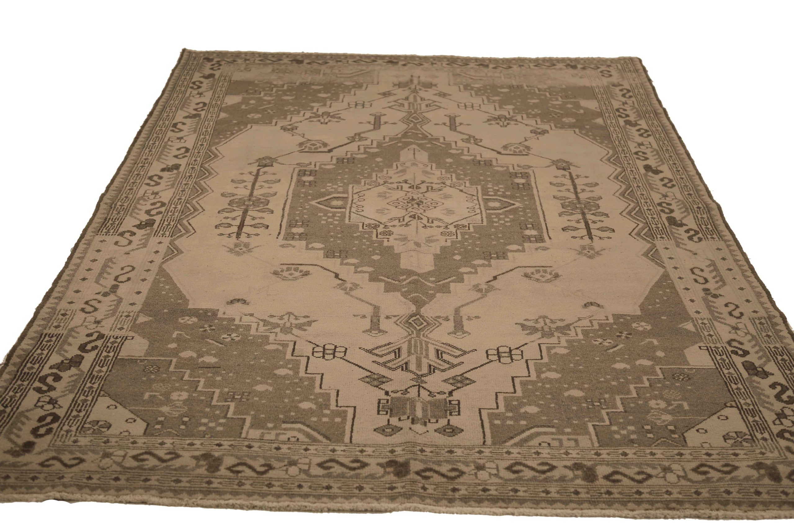 Thumbnail 14 for Antique Persian Saveh Transitional Rug 51880