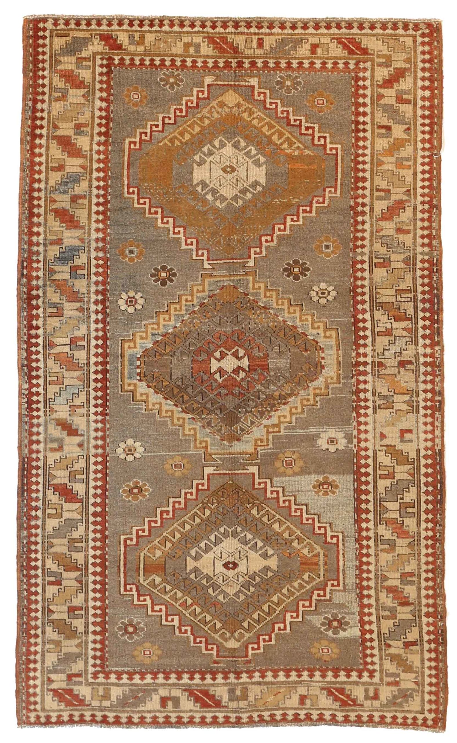 Thumbnail 15 for Antique Persian Kazakhstan Transitional Rug 51893