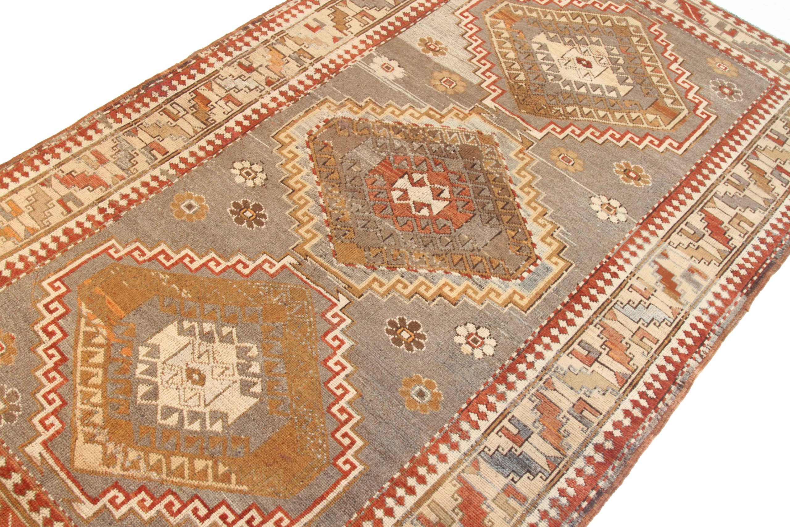 Thumbnail 8 for Antique Persian Kazakhstan Transitional Rug 51893