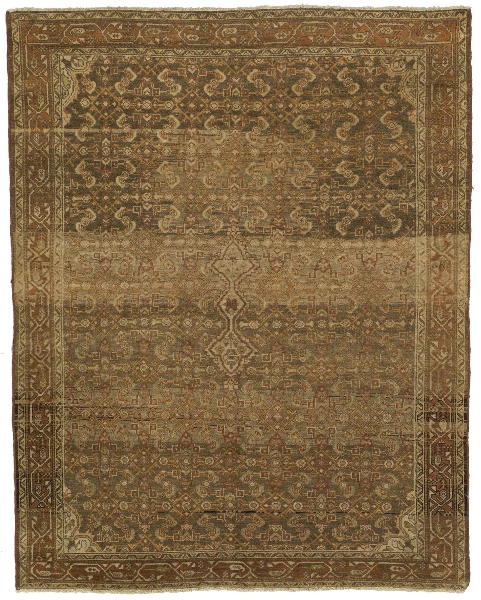 Thumbnail 9 for Antique Persian Malayer Transitional Rug 51902