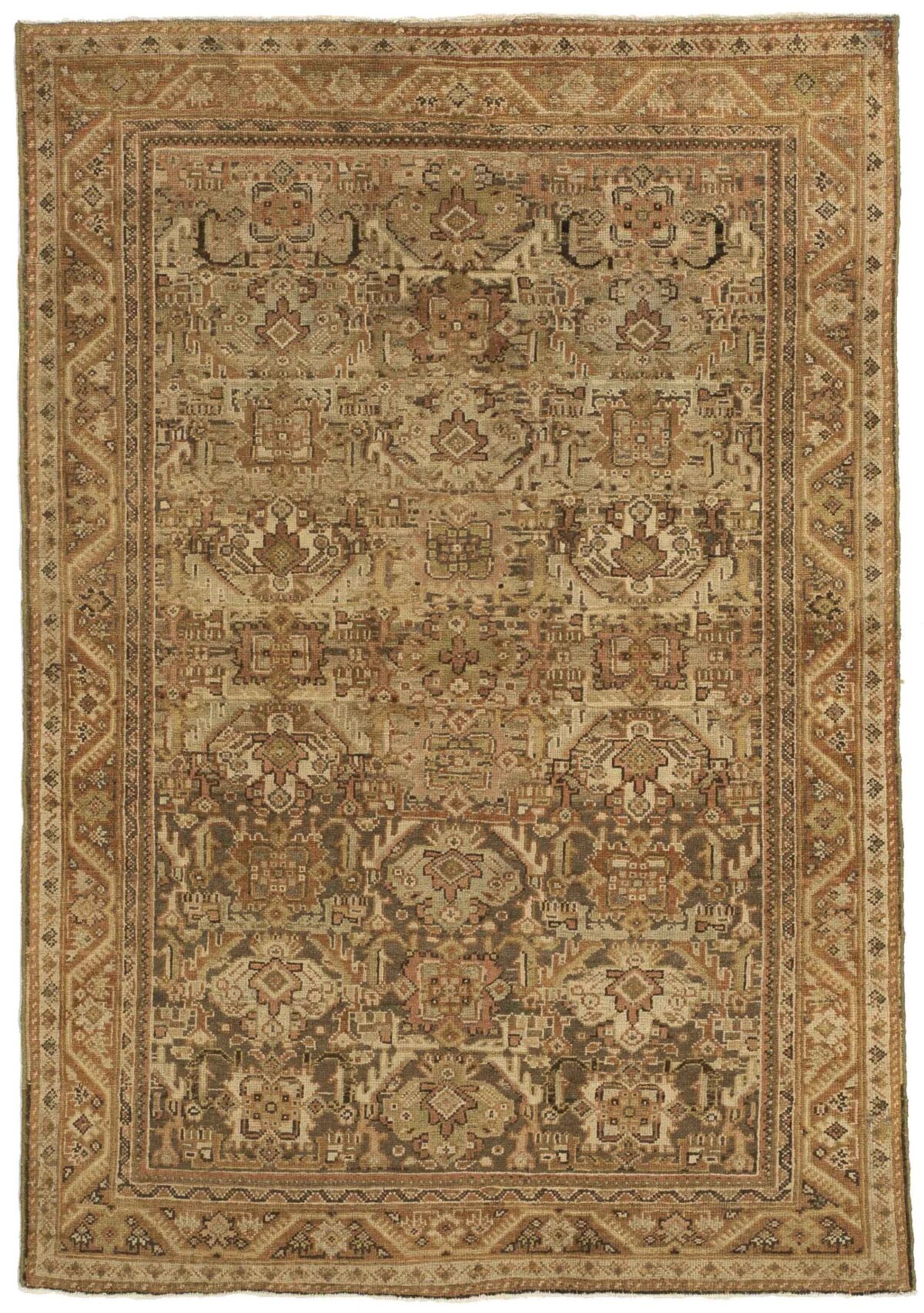 Thumbnail 15 for Antique Persian Meshkabad Transitional Rug 51925