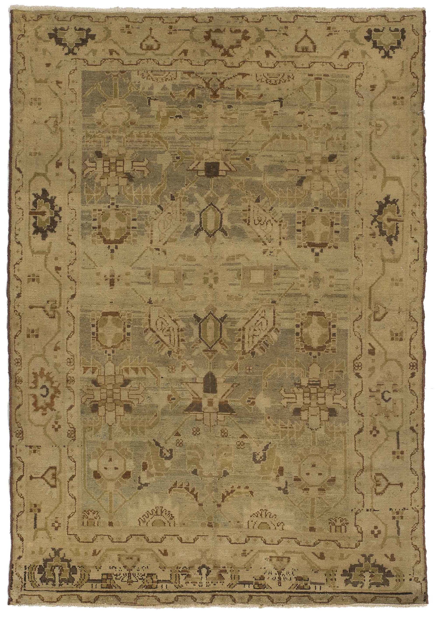 Thumbnail 4 for Antique Persian Malayer Transitional Rug 51953