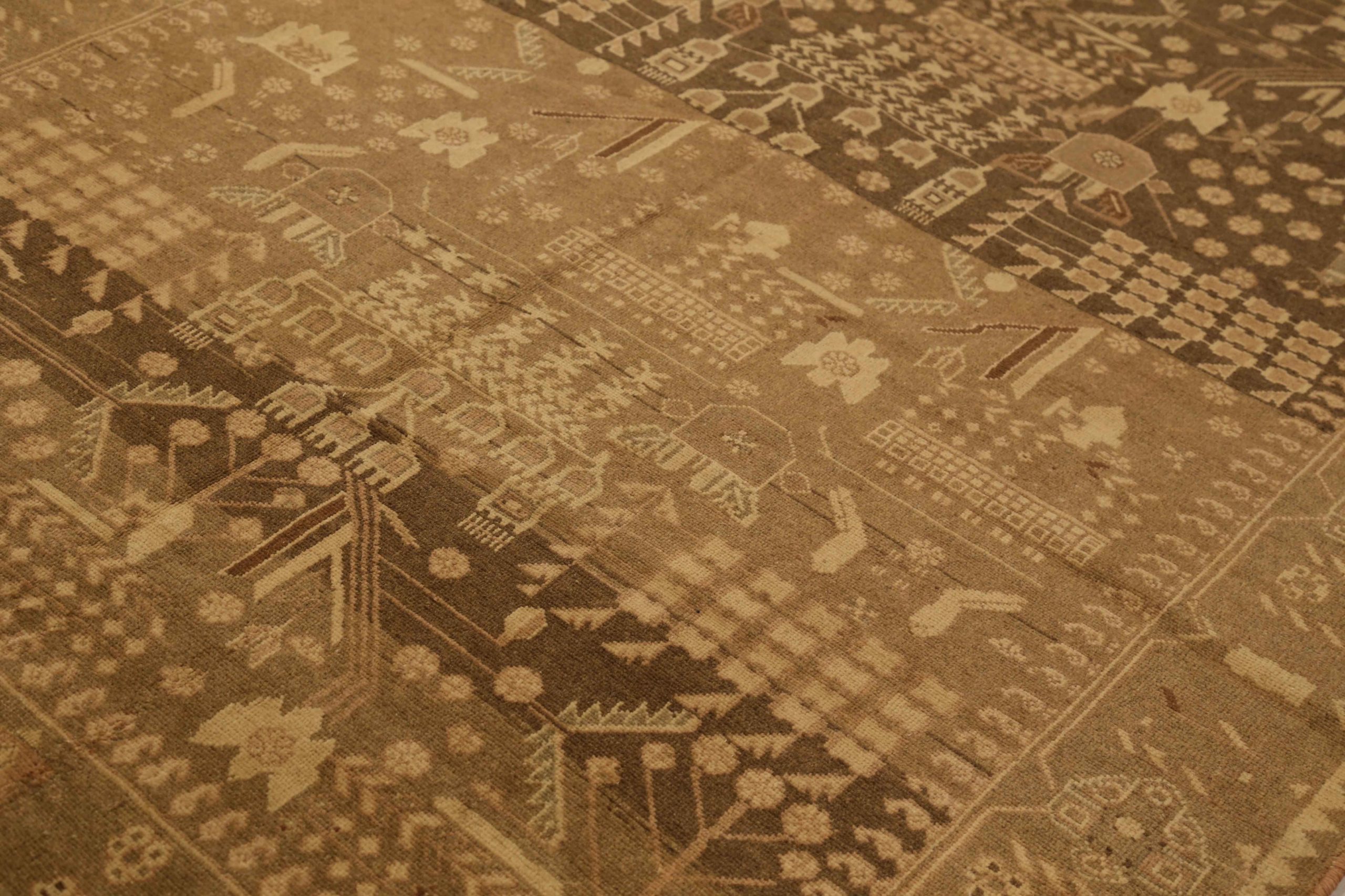 Thumbnail 7 for Antique Persian Saveh Transitional Rug 51972