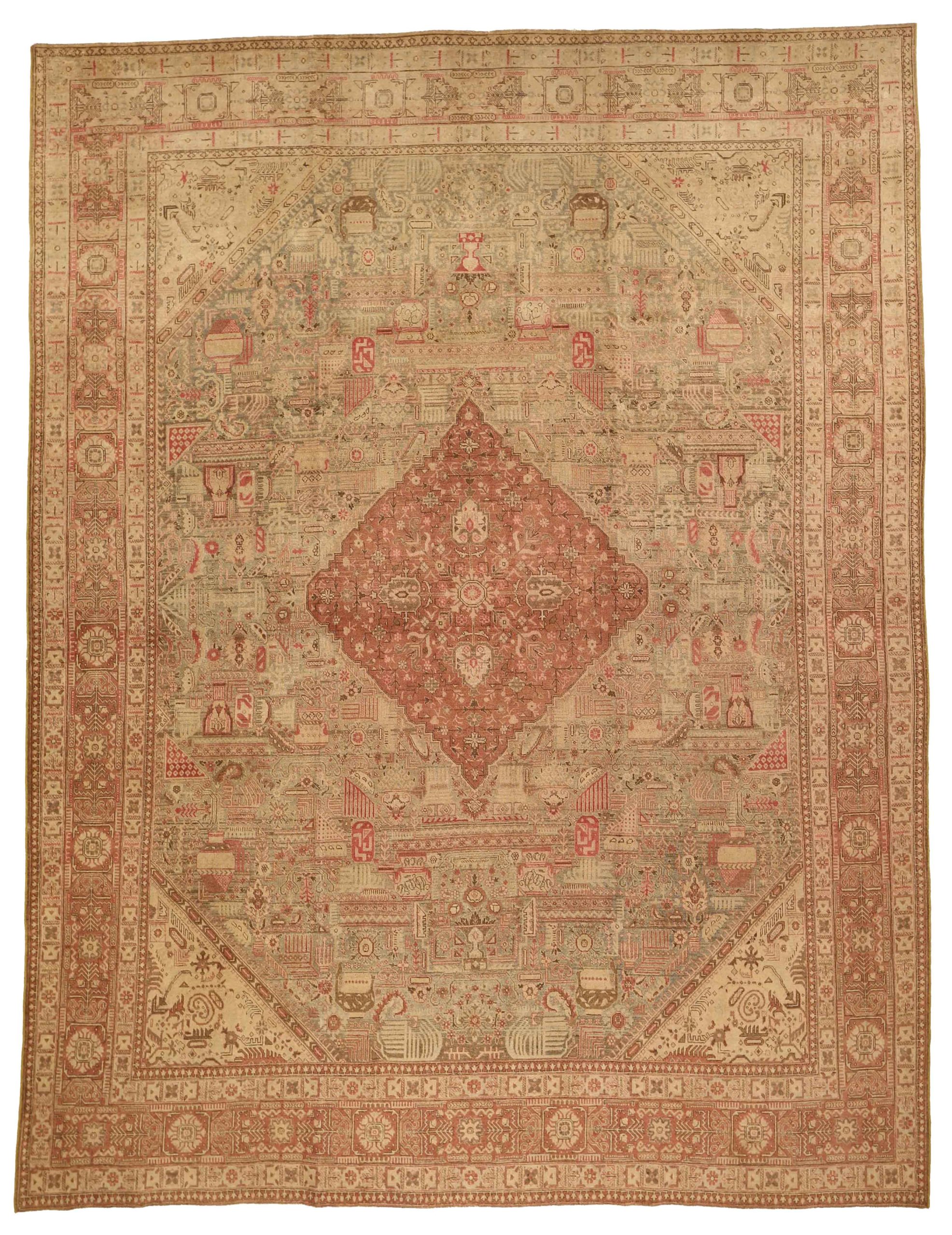 Thumbnail 6 for Antique Persian Tafresh Transitional Rug 51973