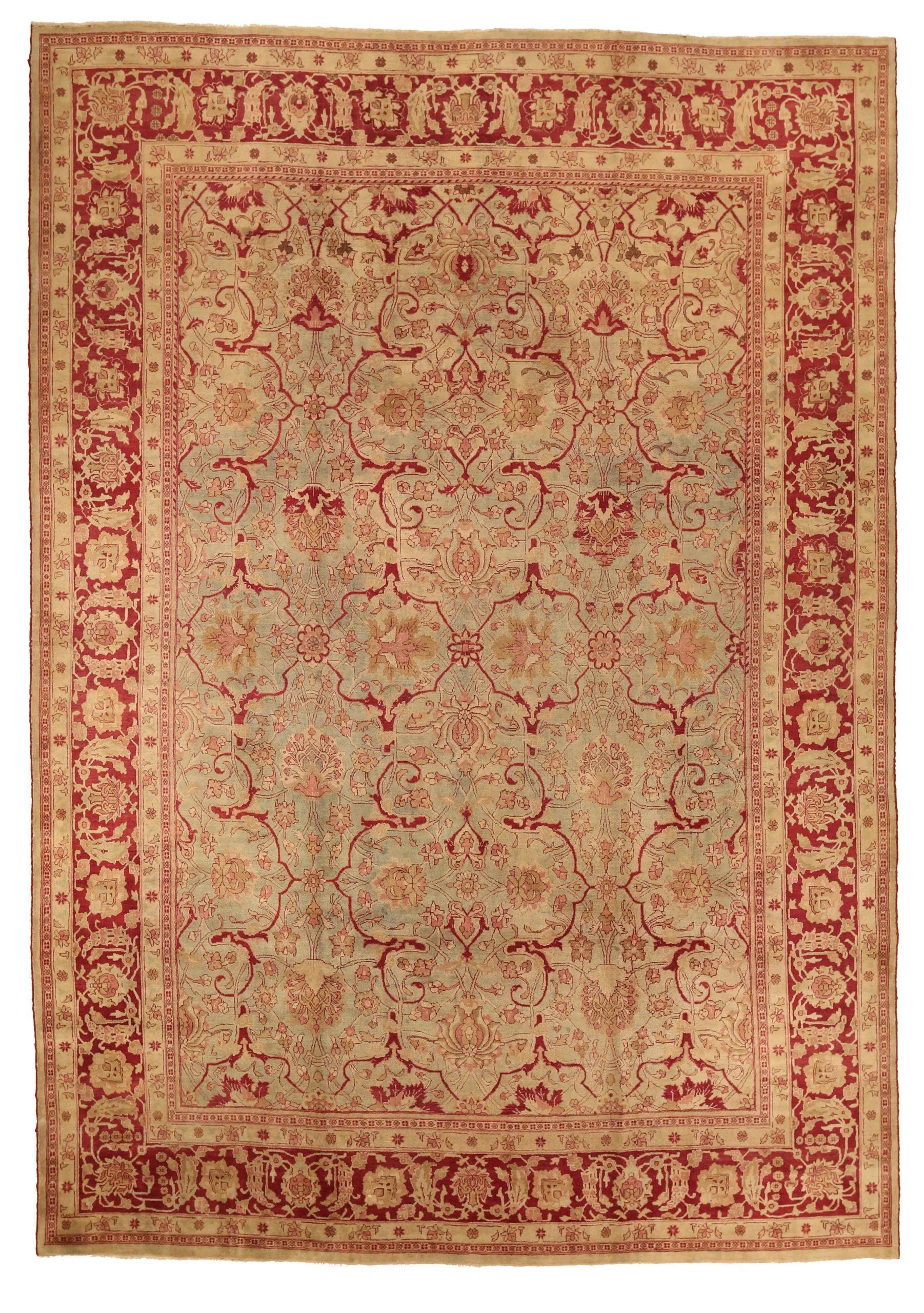 Thumbnail 4 for Antique Persian Mashad Transitional Rug 51974