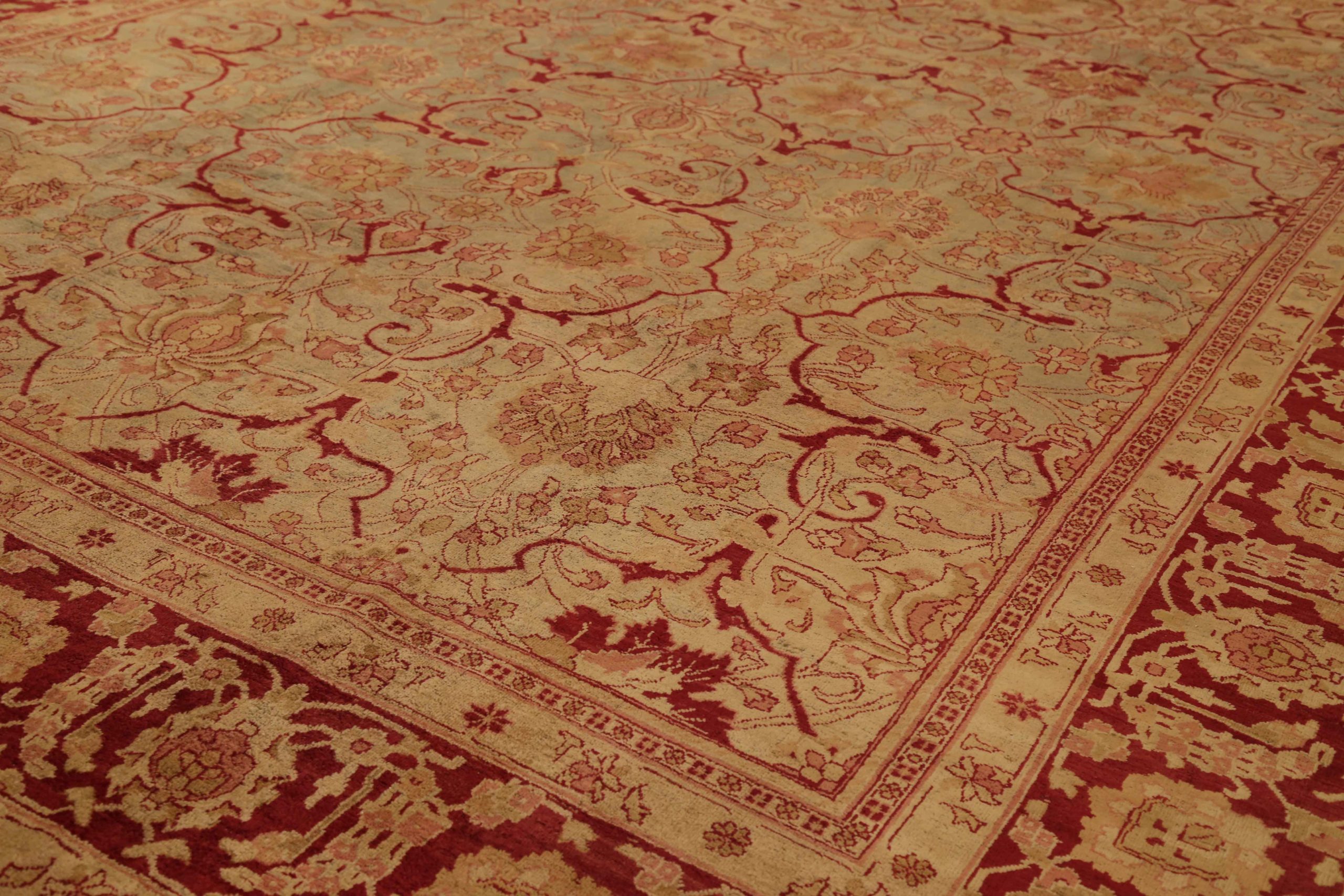 Thumbnail 7 for Antique Persian Mashad Transitional Rug 51974