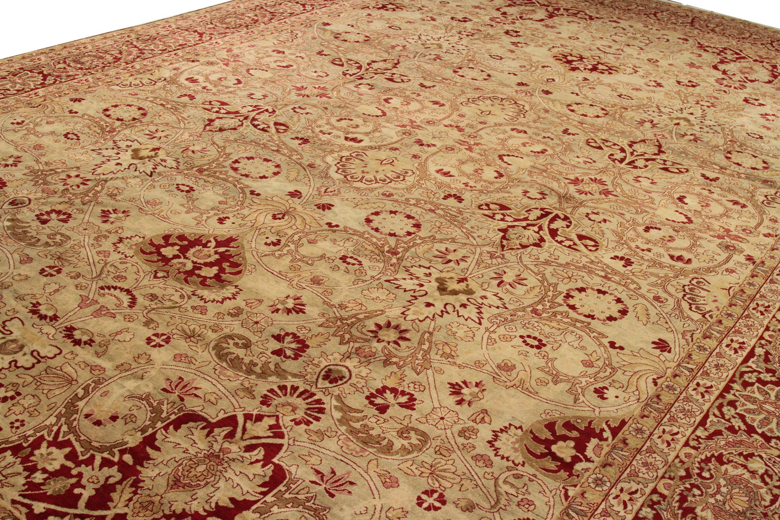 Thumbnail 6 for Antique Persian Yazd Transitional Rug 51975