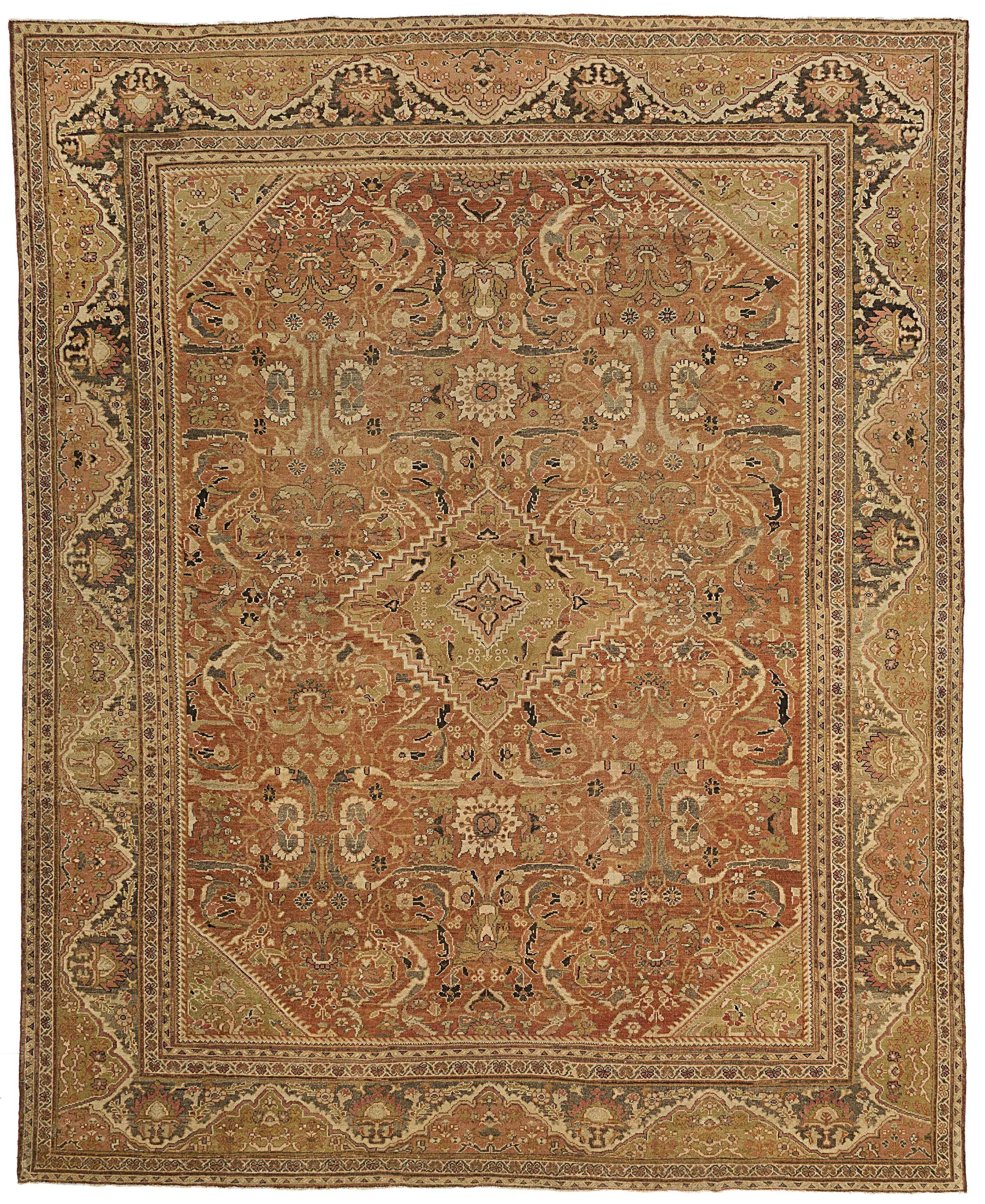 Thumbnail 5 for Antique Persian Mahal Traditional Rug 51986