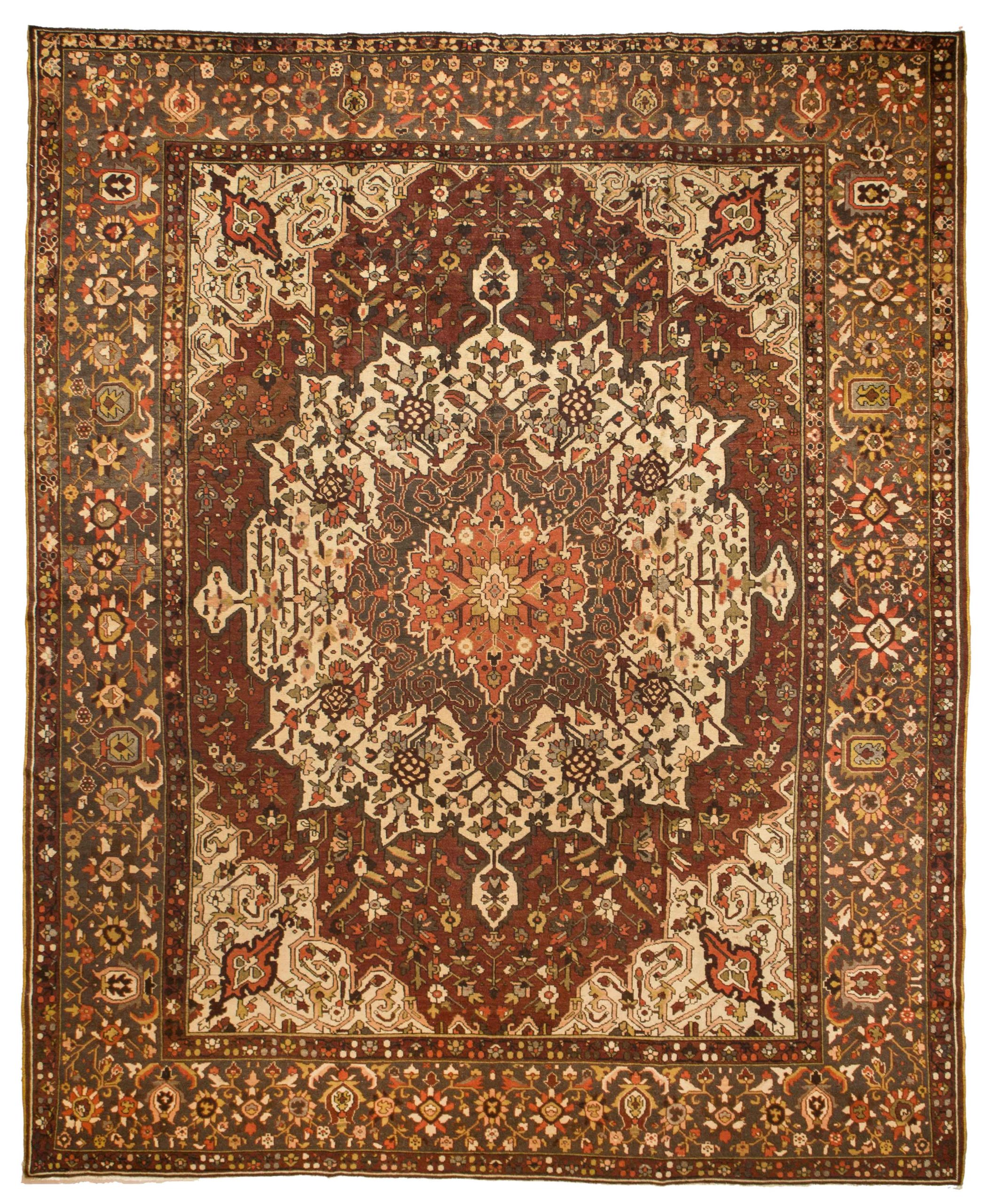 Thumbnail 2 for Antique Persian Bakhtiar Traditional Rug 51987