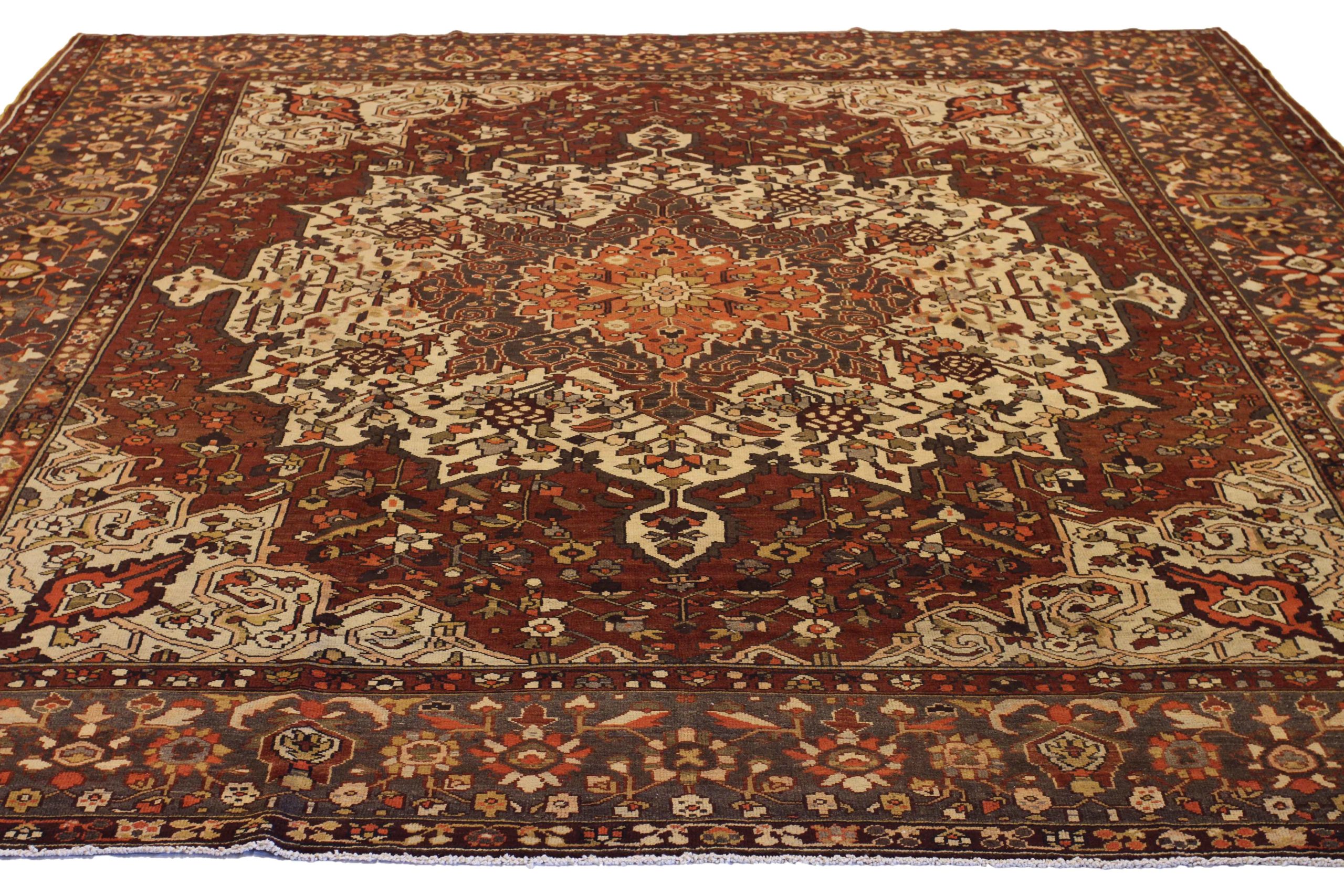 Thumbnail 12 for Antique Persian Bakhtiar Traditional Rug 51987