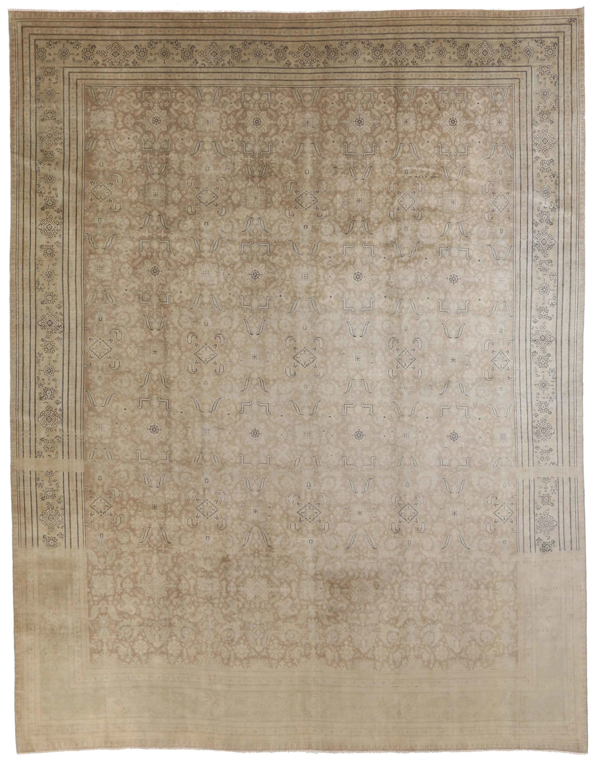 Thumbnail 8 for Antique Persian Tabriz Transitional Rug 52011