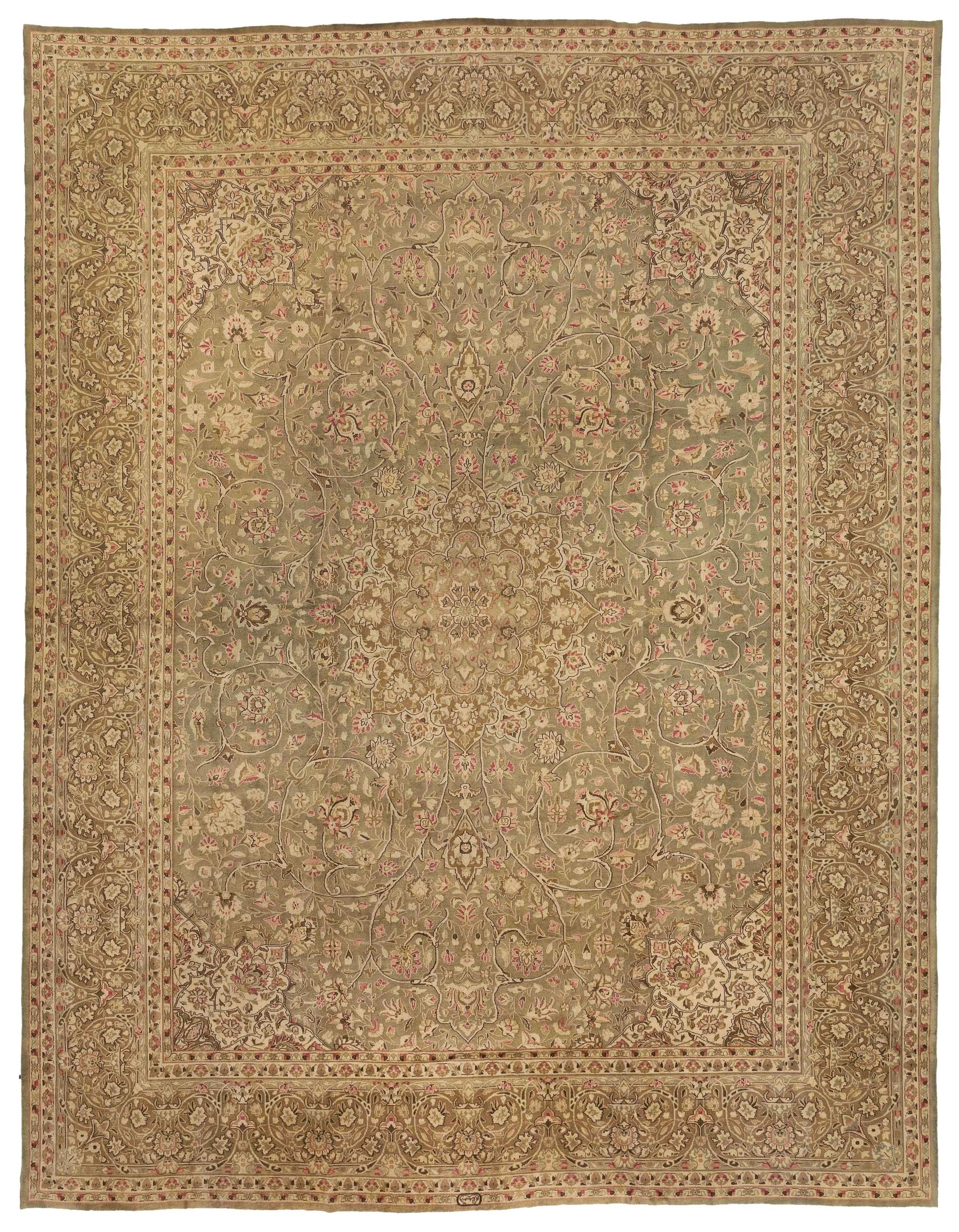 Thumbnail 5 for Antique Persian Kerman Transitional Rug 52012