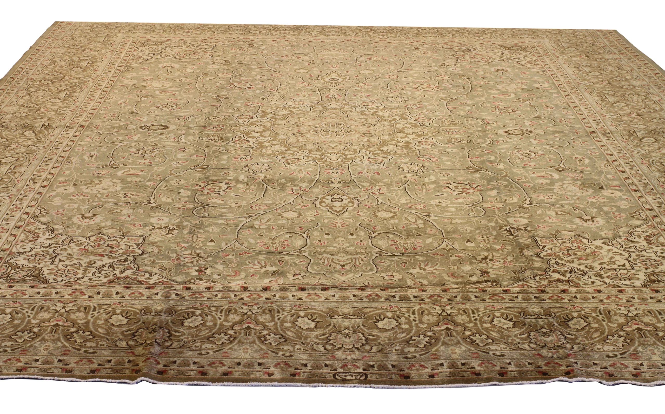 Thumbnail 7 for Antique Persian Kerman Transitional Rug 52012