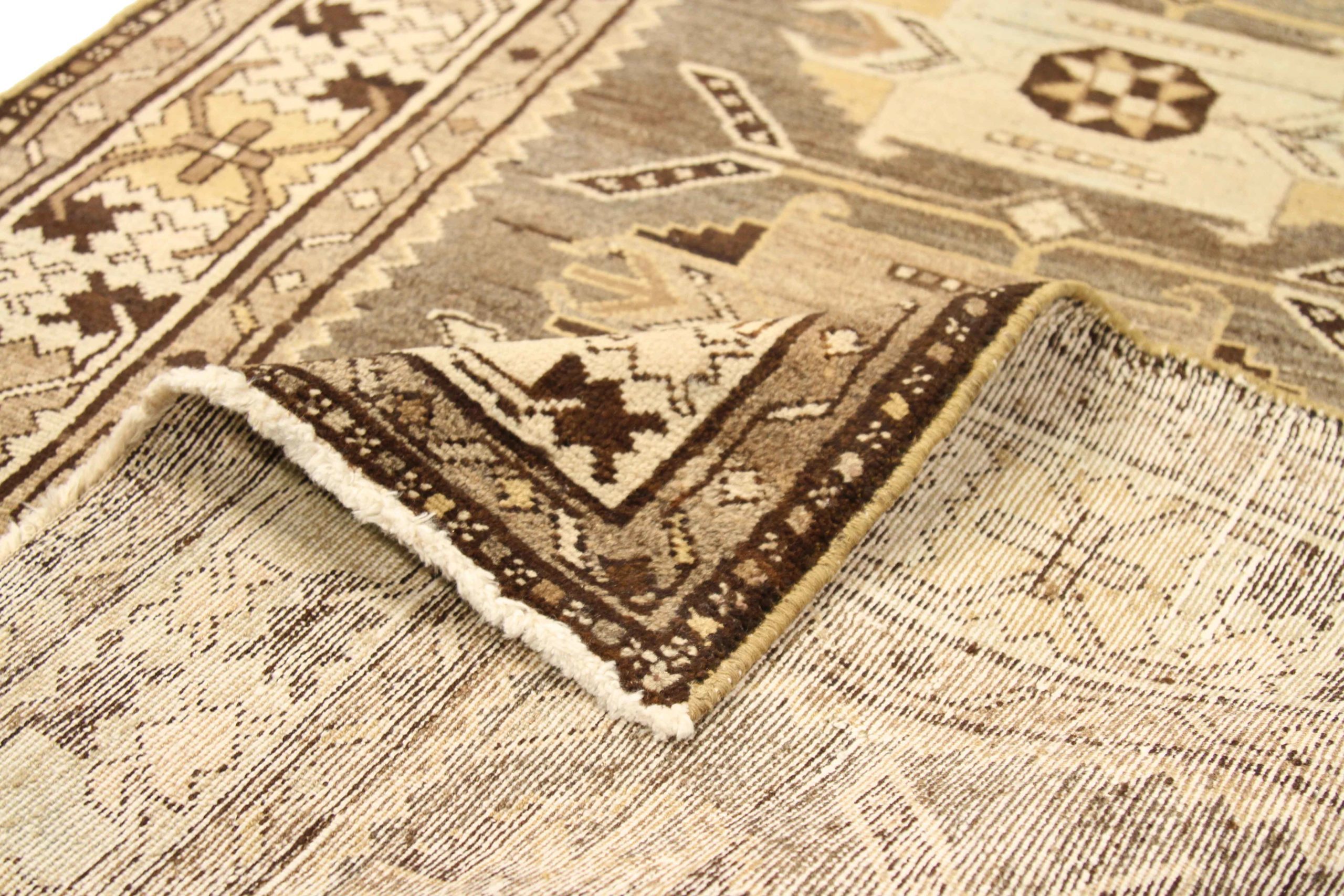 Thumbnail 4 for Antique Persian Saveh Transitional Rug 52137