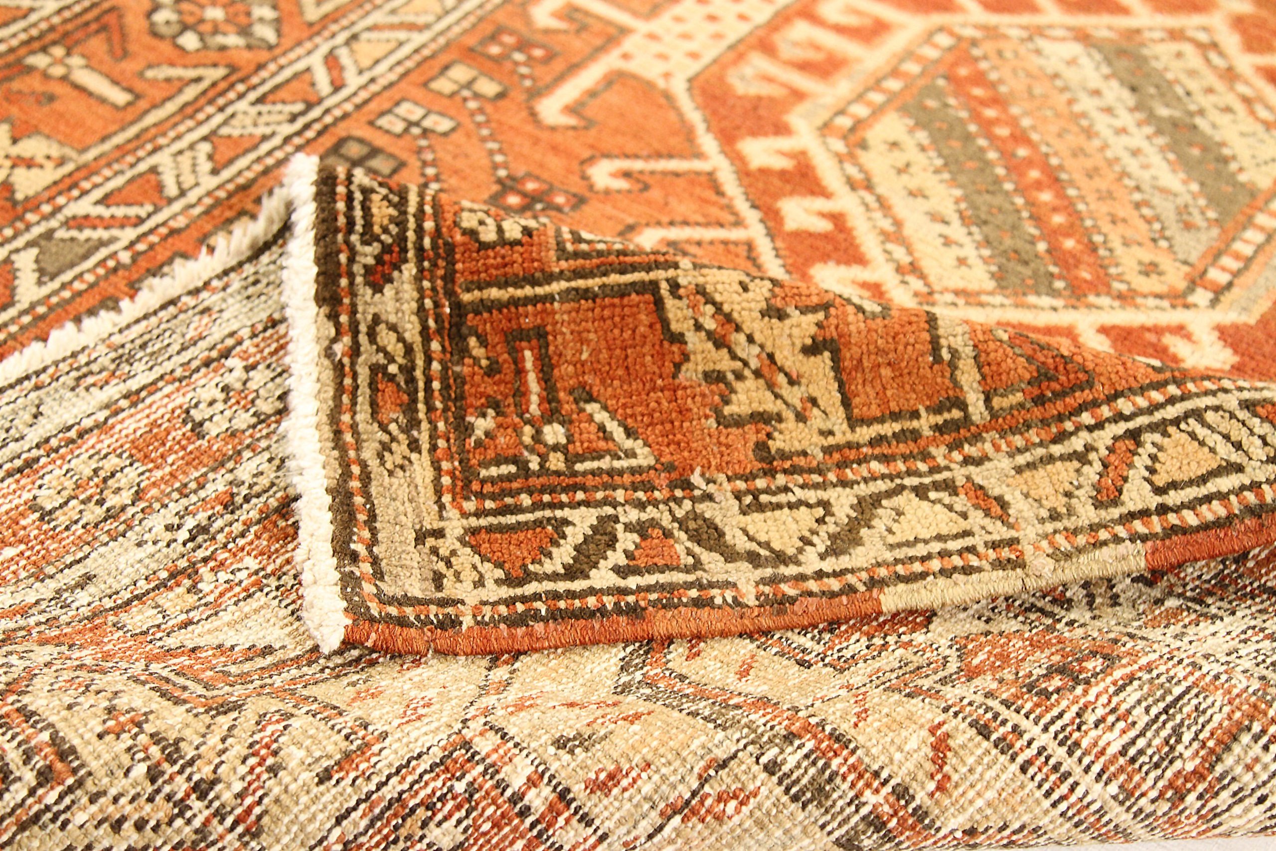 Thumbnail 11 for Antique Persian Heriz Traditional Rug 52152