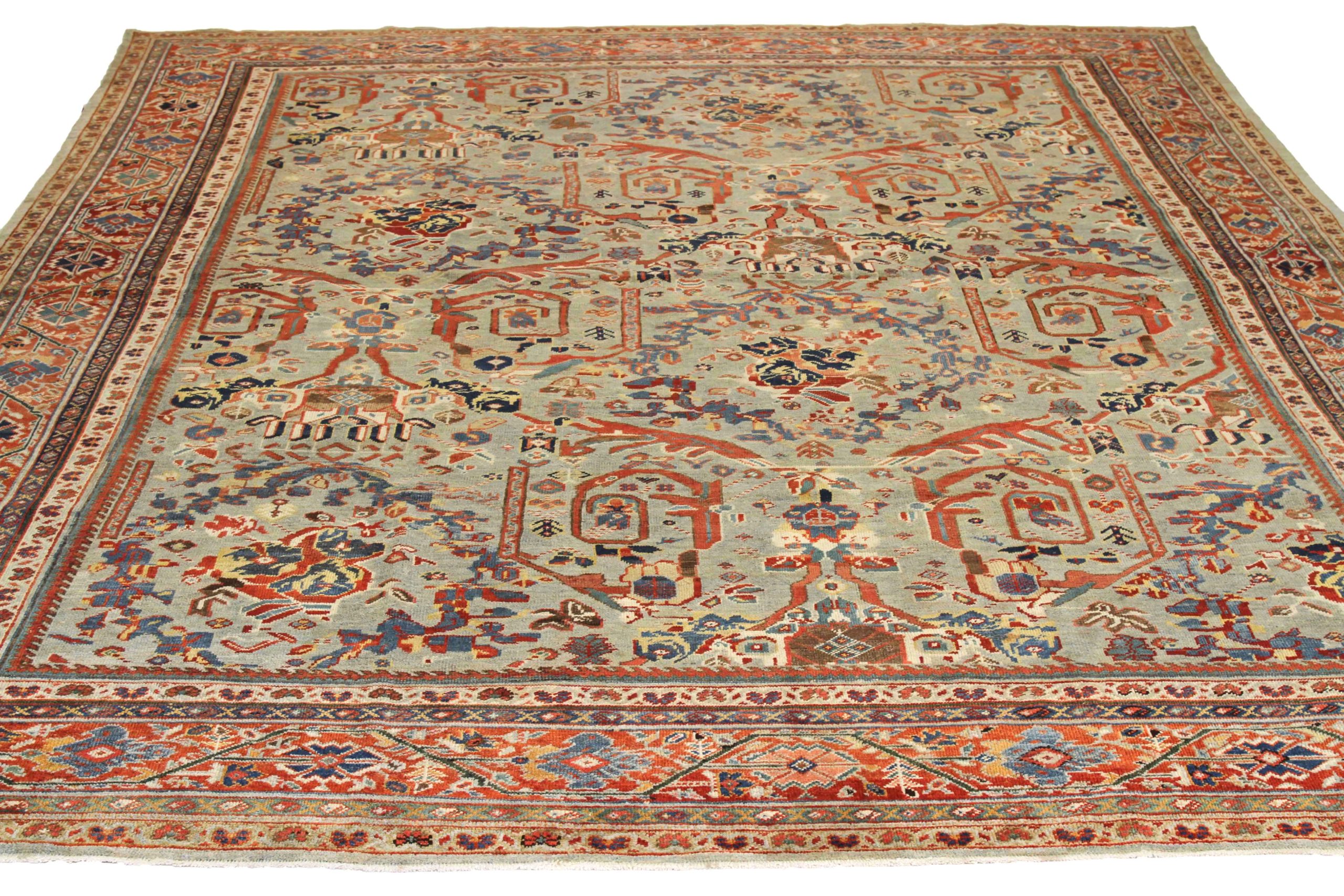 Thumbnail 7 for Antique Persian Sultanabad Traditional Rug 52624