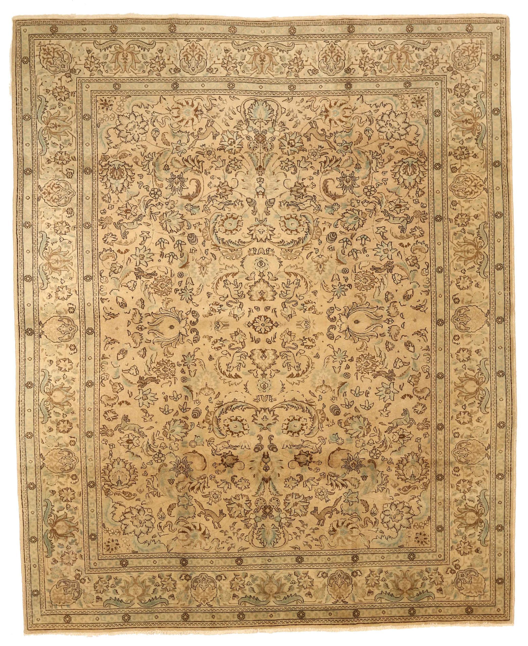 Thumbnail 2 for Antique Persian Tabriz Transitional Rug 53293