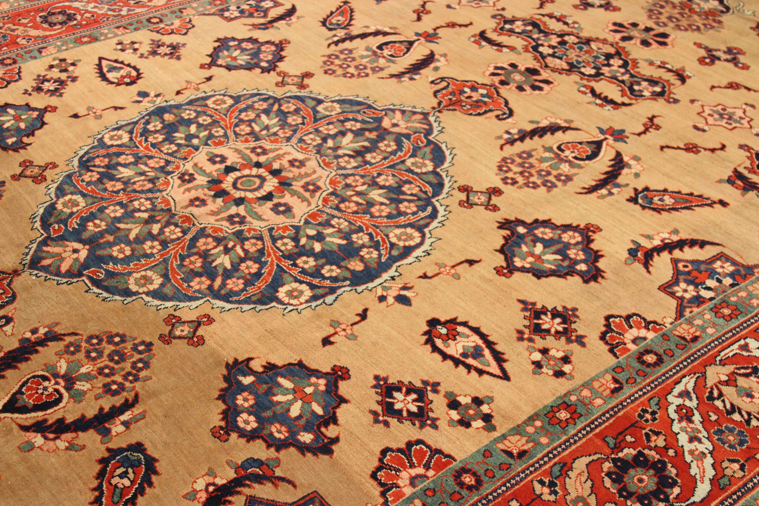Thumbnail 10 for Vintage Persian Tabriz Traditional Rug 10375