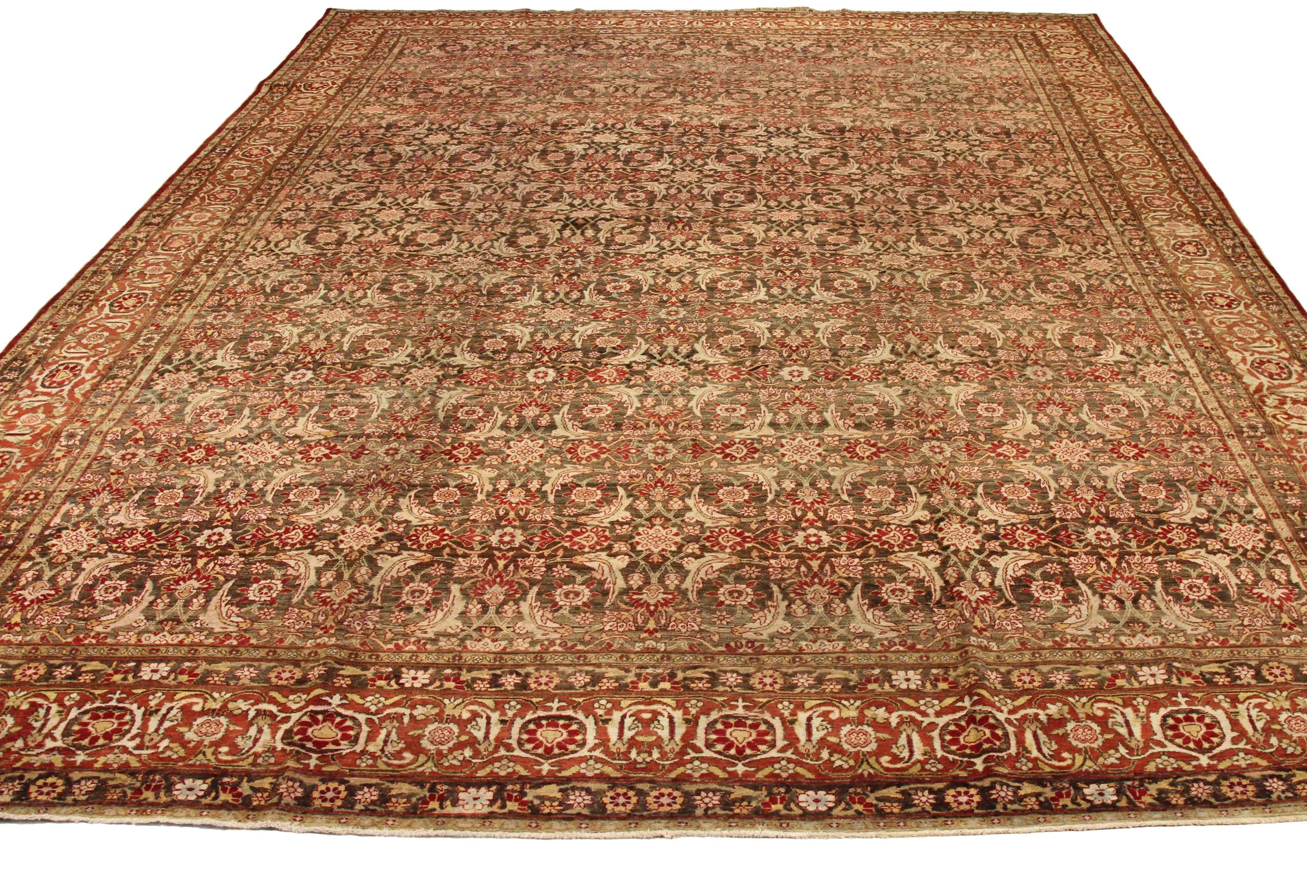 Thumbnail 8 for Antique Persian Yazd Traditional Rug 53577