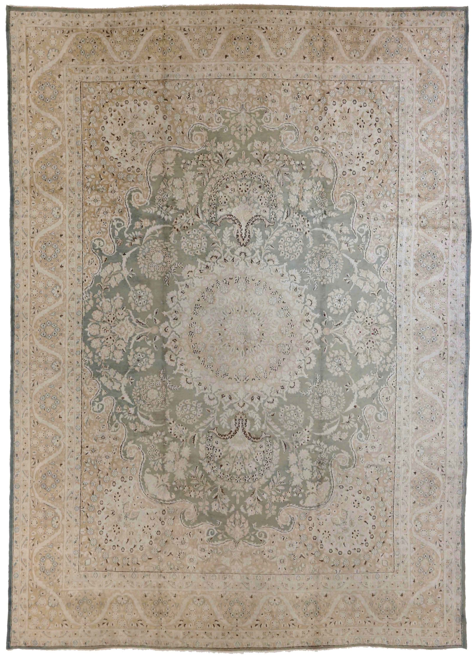 Thumbnail 5 for Antique Persian Kerman Transitional Rug 53657
