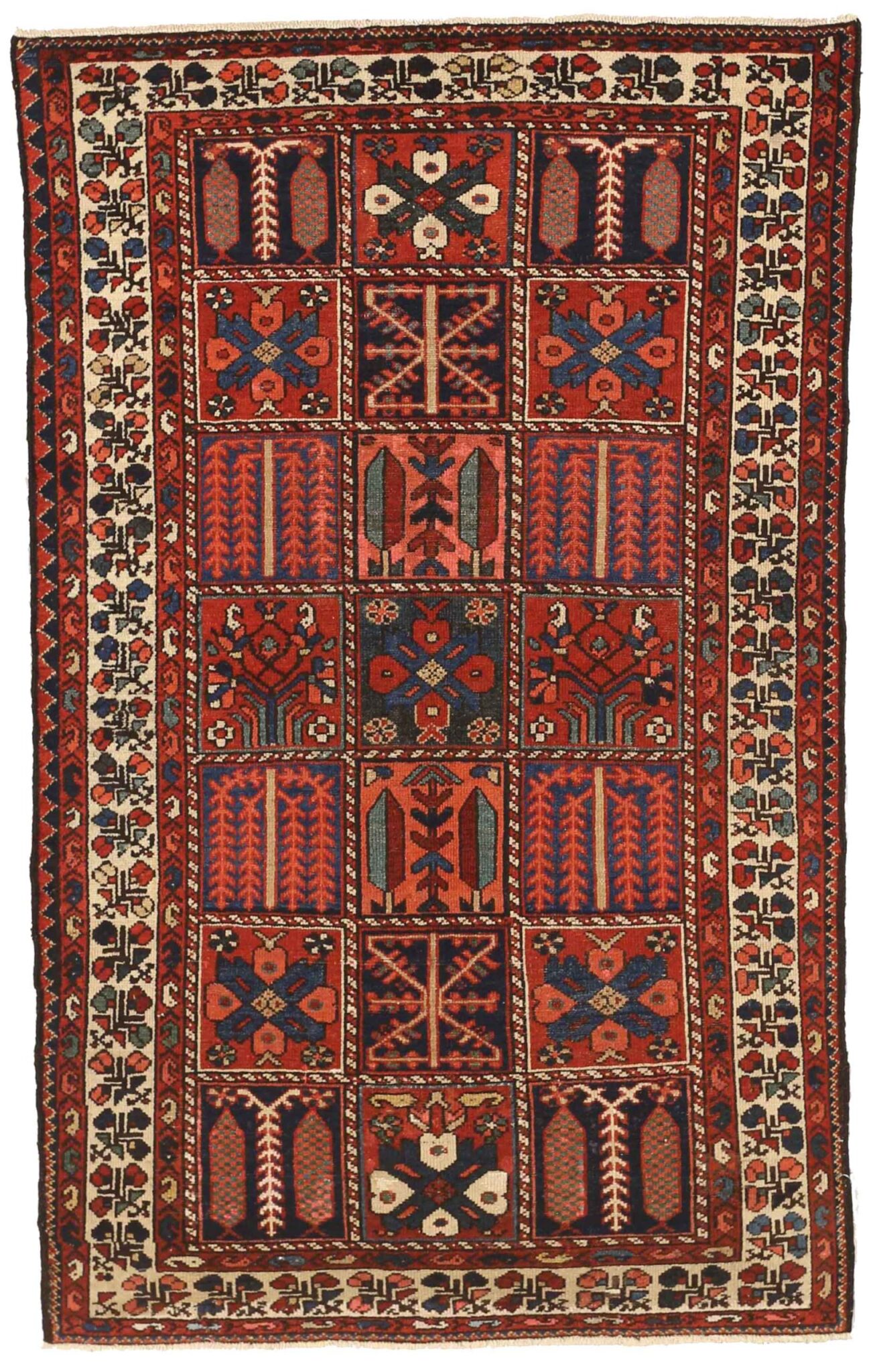 Thumbnail 10 for Antique Persian Bakhtiar Traditional Rug 53971