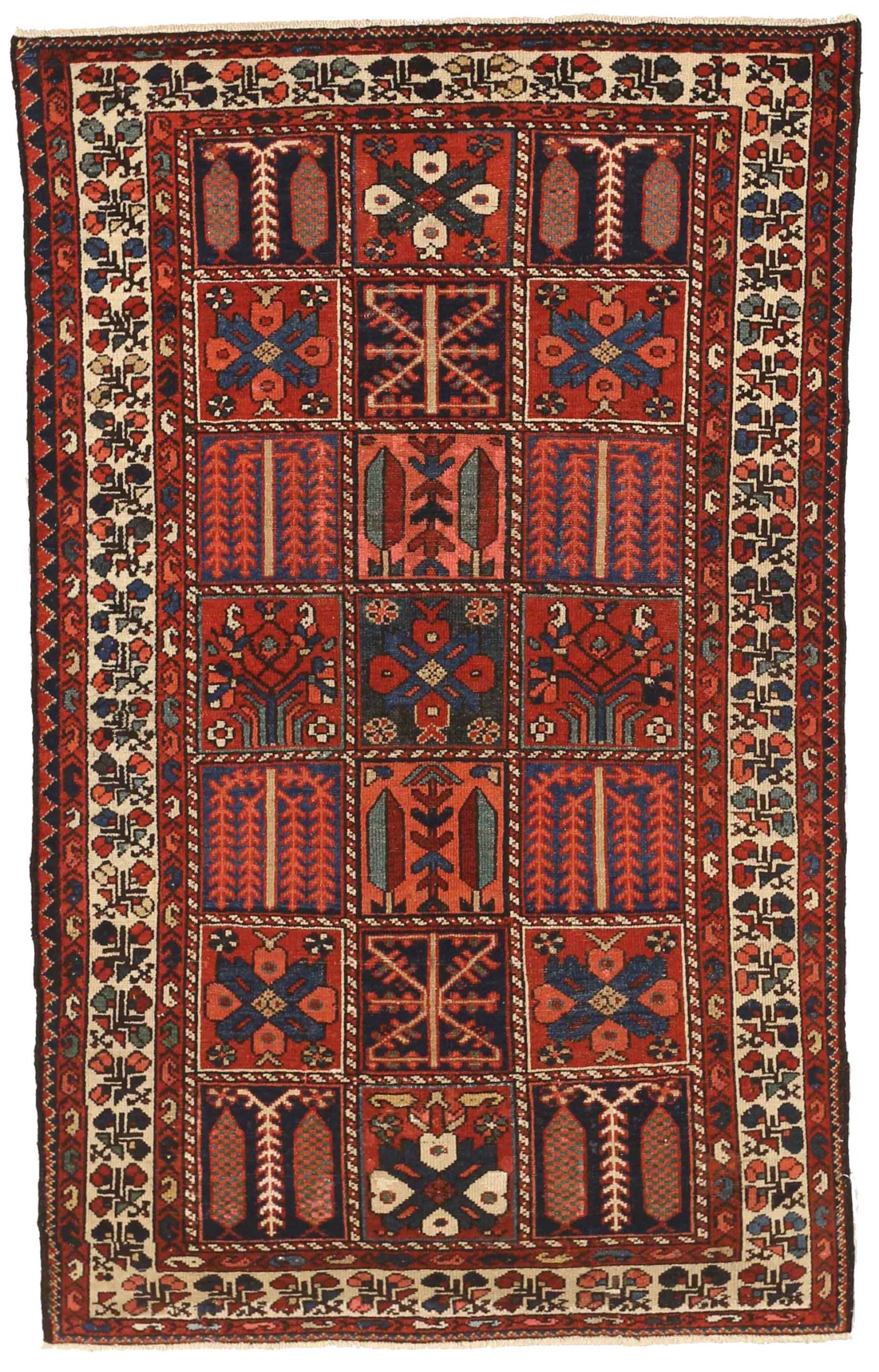 Thumbnail 7 for Antique Persian Bakhtiar Traditional Rug 53971