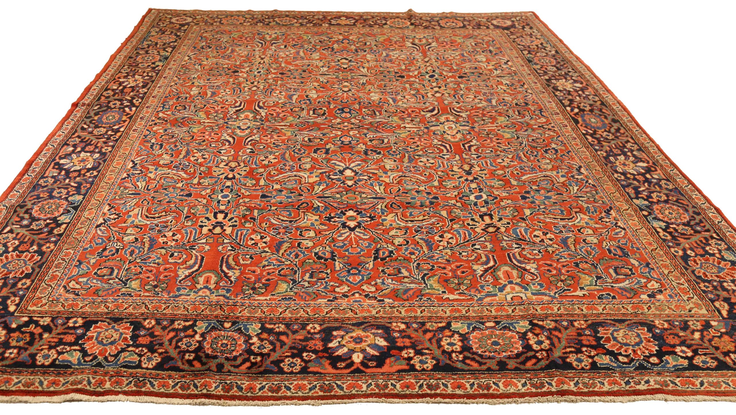 Thumbnail 6 for Antique Persian Mahal Traditional Rug 54010