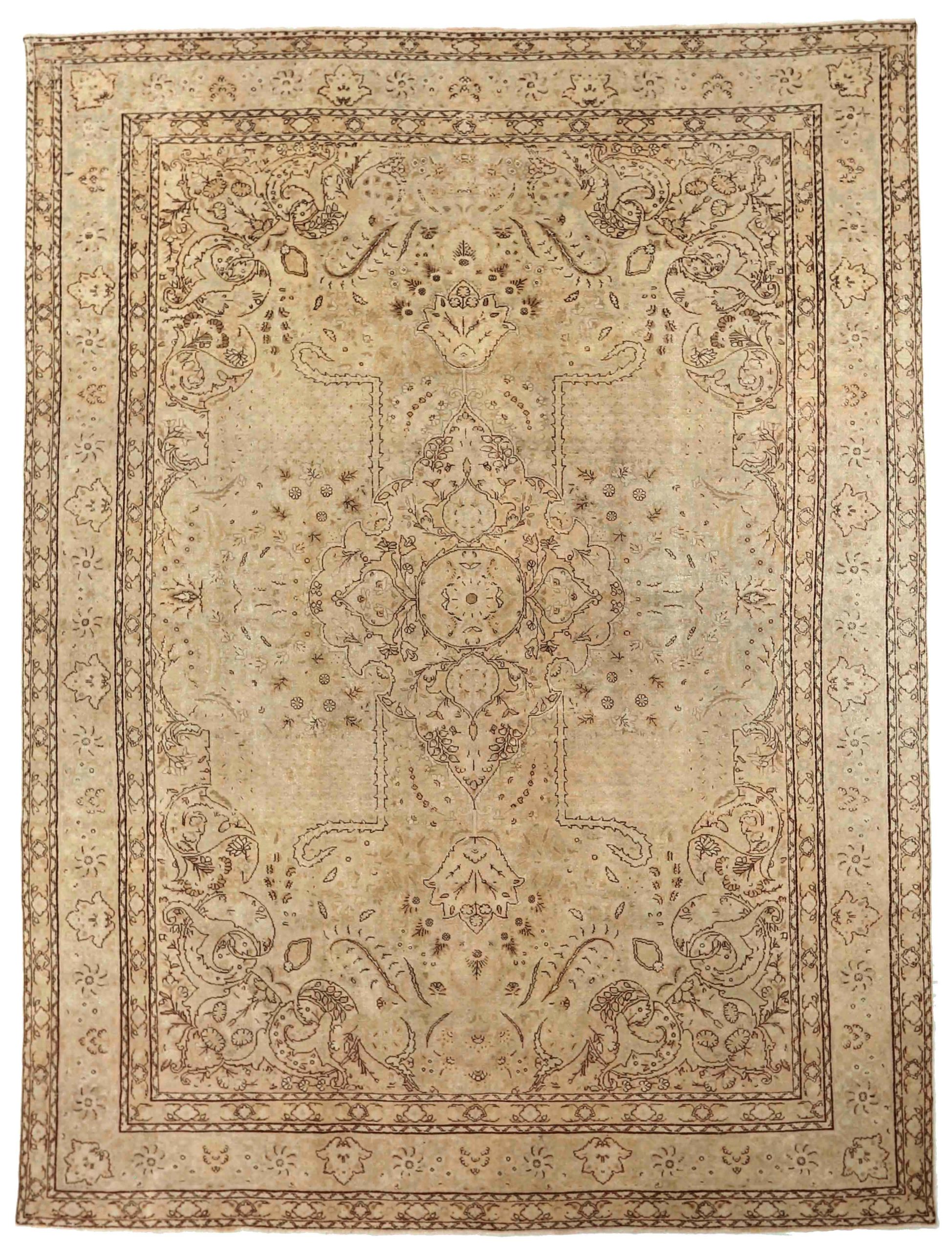 Thumbnail 5 for Antique Persian Tabriz Transitional Rug 54061