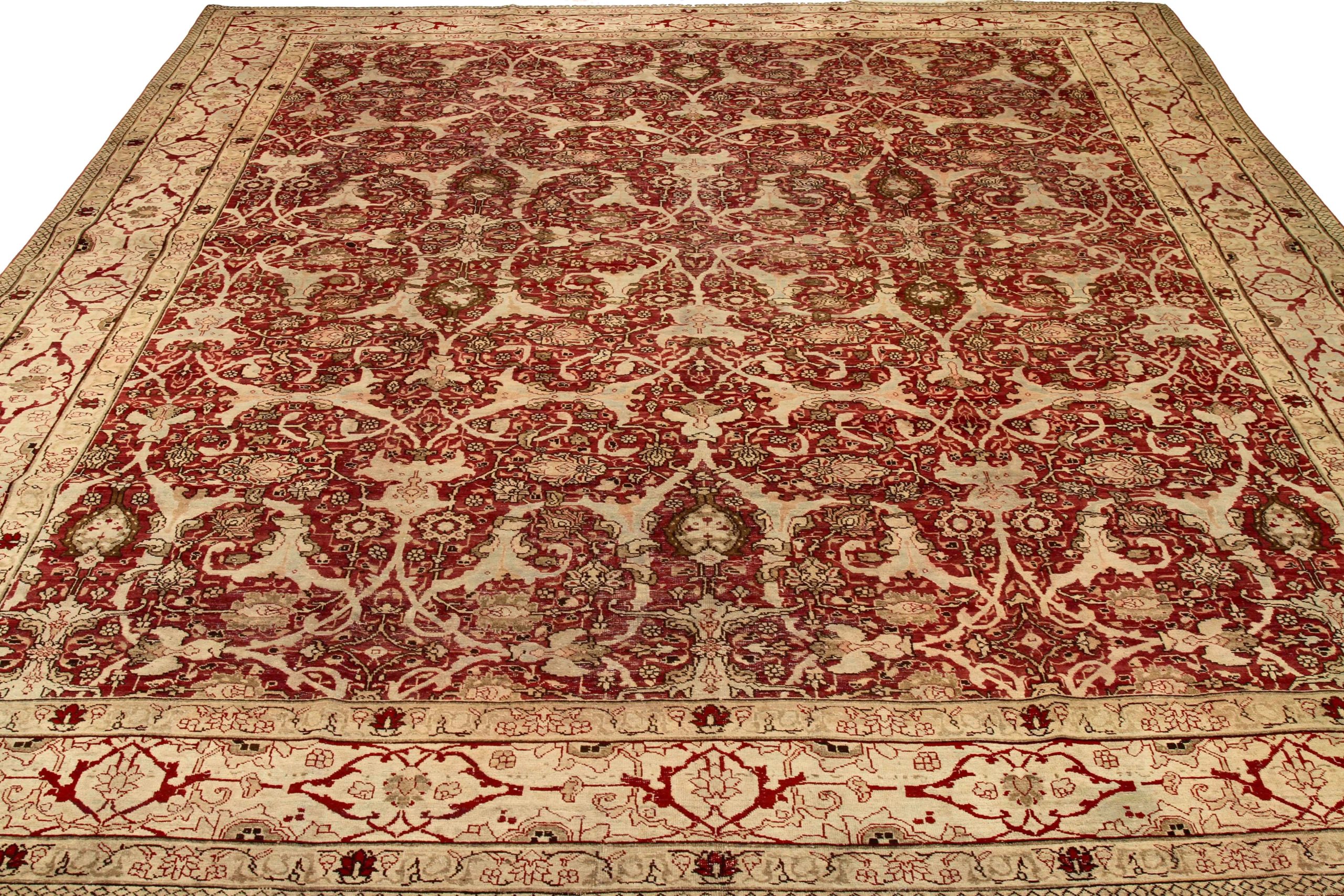 Thumbnail 5 for Antique Persian Yazd Transitional Rug 54083